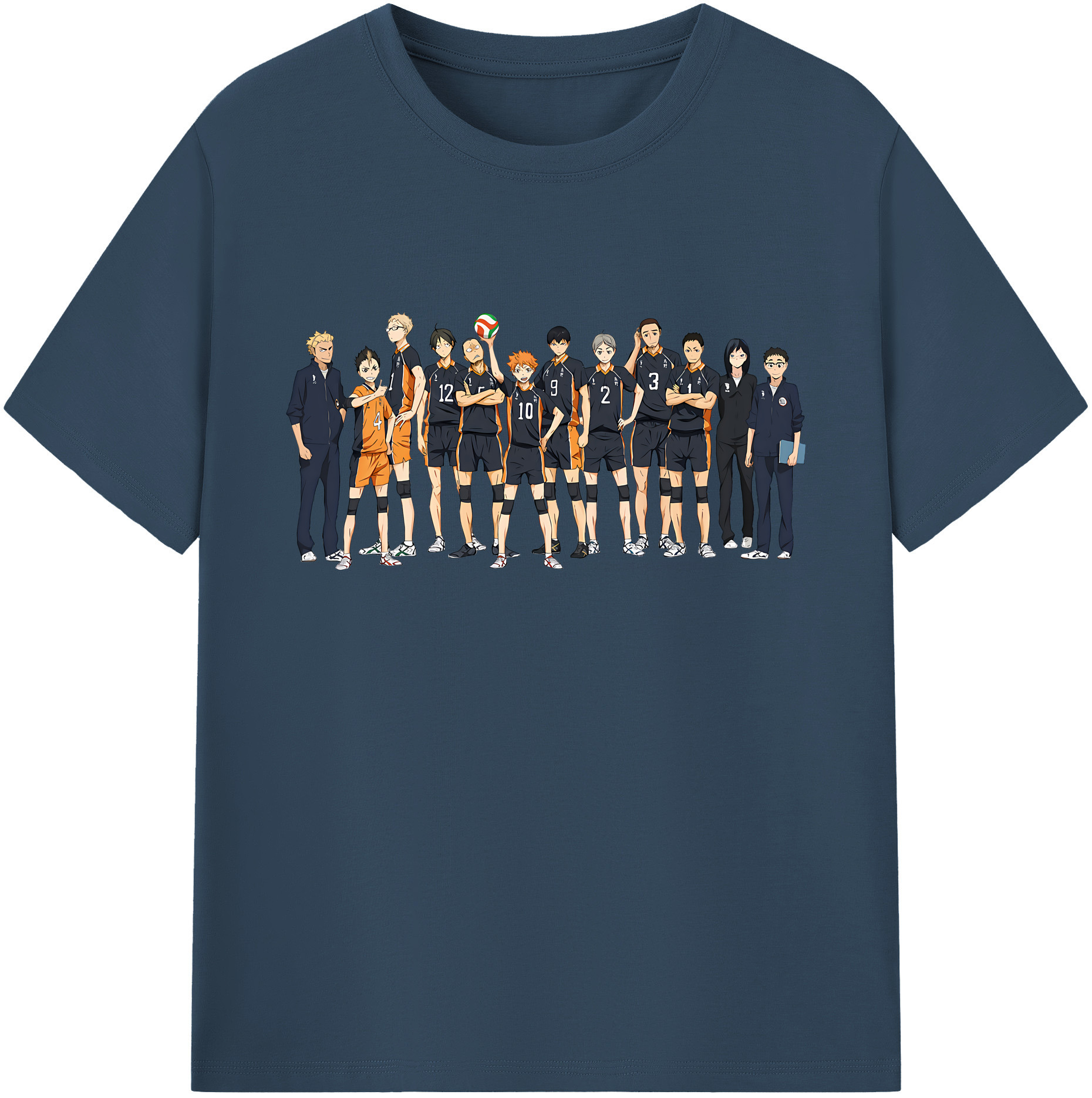 （画像用） ハイキュー!! Haikyu!! 綿100％ メンズ半袖Tシャツ｜肌触りやわらか＆通気性
