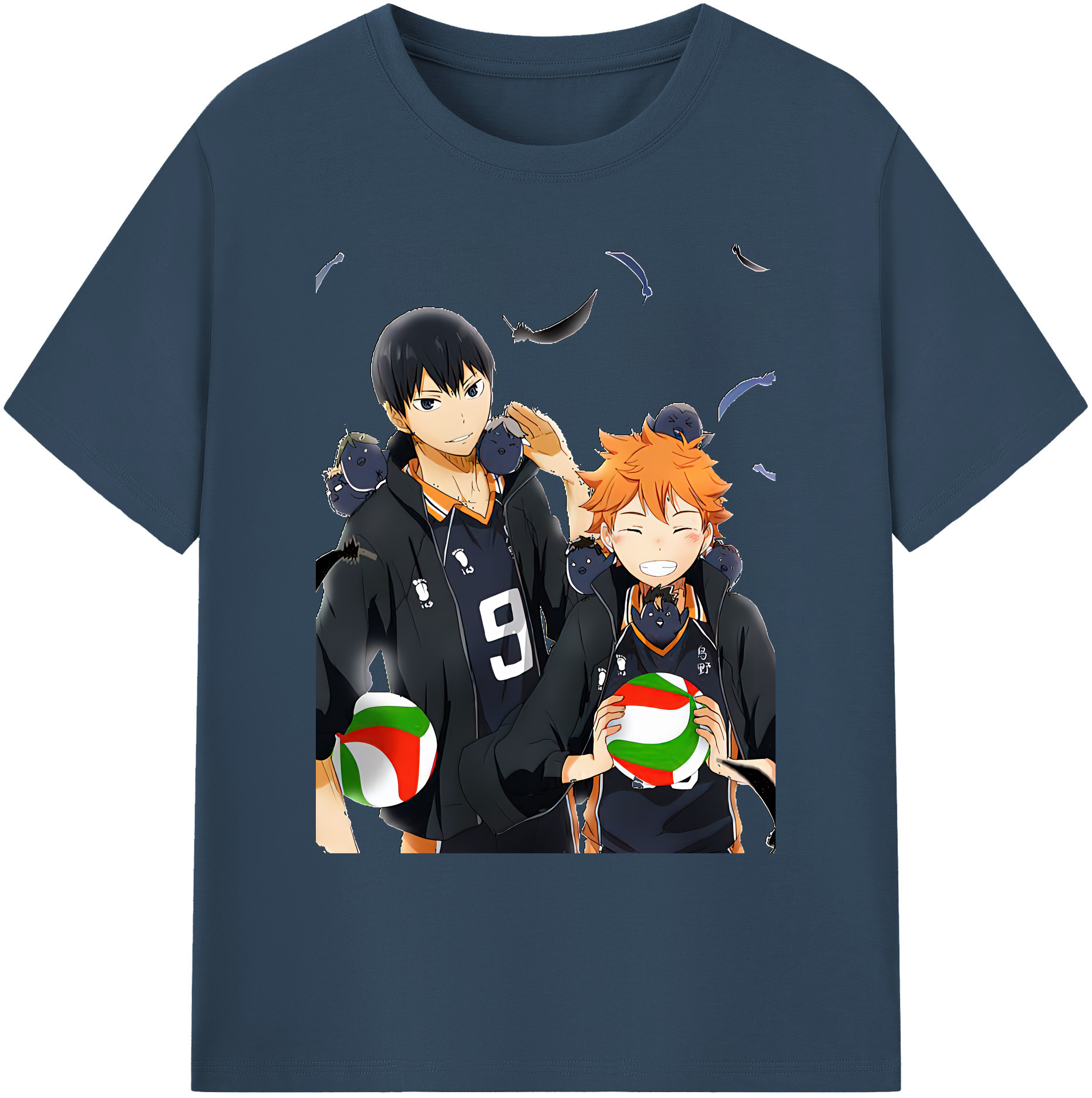 （画像用） ハイキュー!! Haikyu!! 綿100％ メンズ半袖Tシャツ｜肌触りやわらか＆通気性