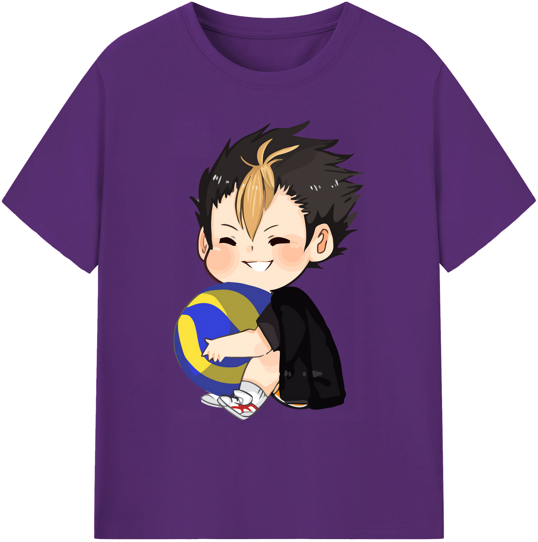 （画像用） ハイキュー!! Haikyu!! 綿100％ メンズ半袖Tシャツ｜肌触りやわらか＆通気性