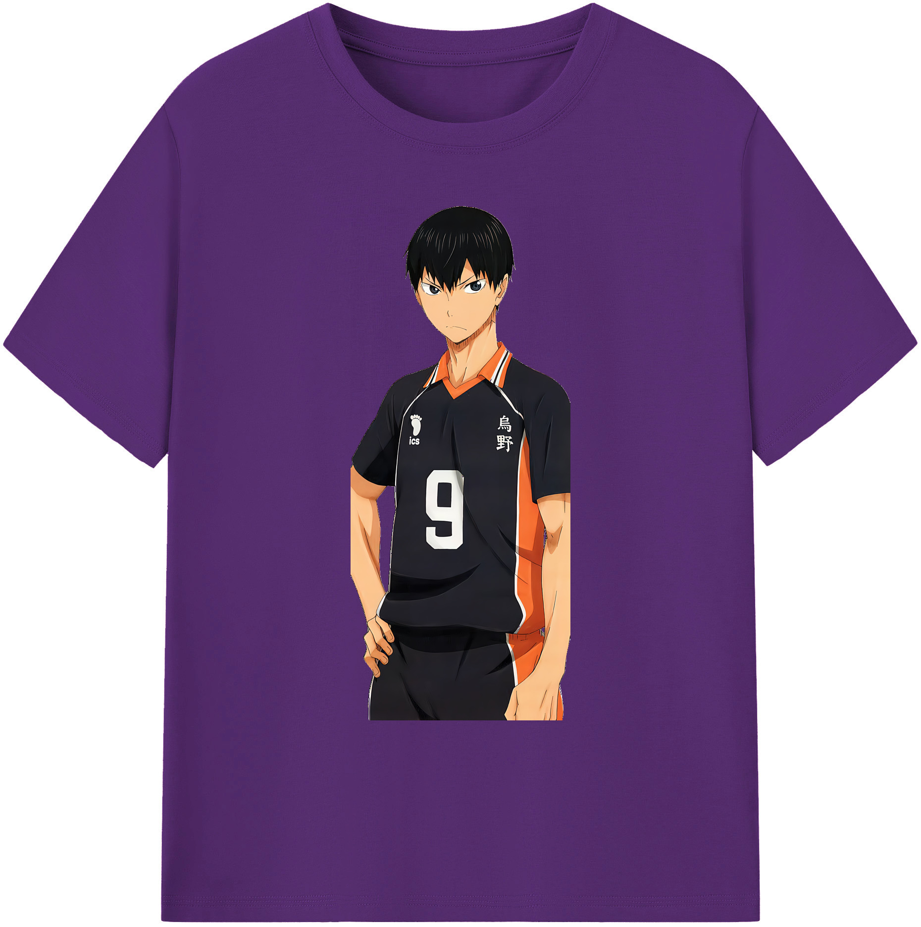 （画像用） ハイキュー!! Haikyu!! 綿100％ メンズ半袖Tシャツ｜肌触りやわらか＆通気性