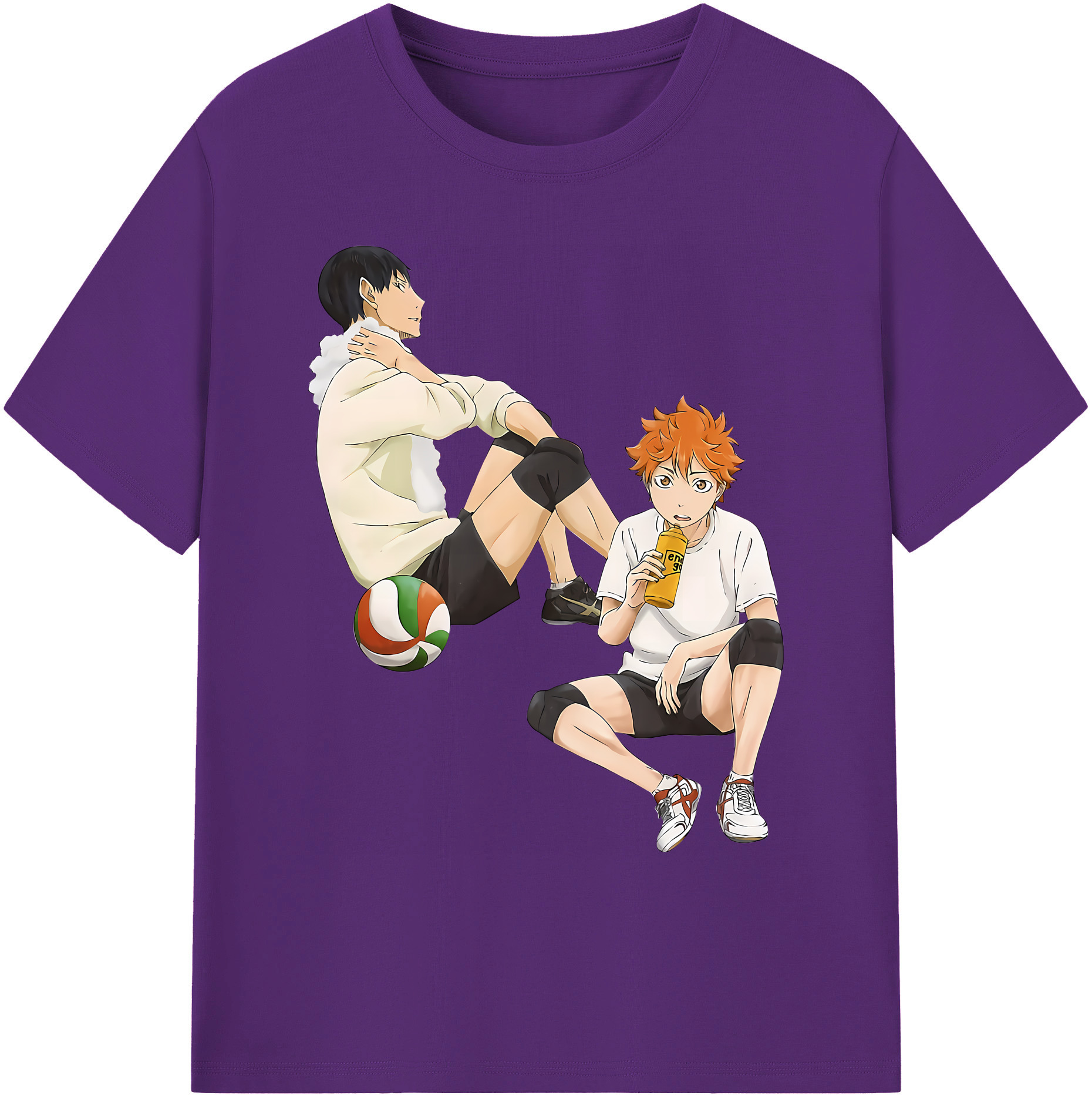 （画像用） ハイキュー!! Haikyu!! 綿100％ メンズ半袖Tシャツ｜肌触りやわらか＆通気性