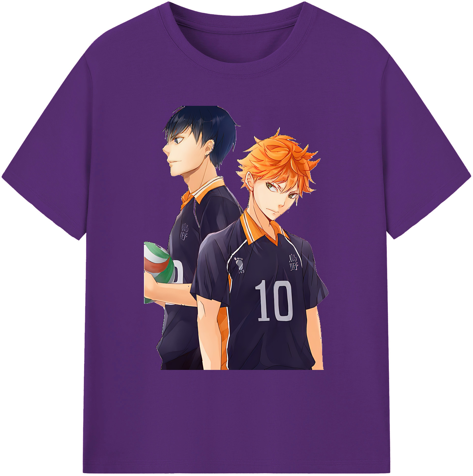 （画像用） ハイキュー!! Haikyu!! 綿100％ メンズ半袖Tシャツ｜肌触りやわらか＆通気性