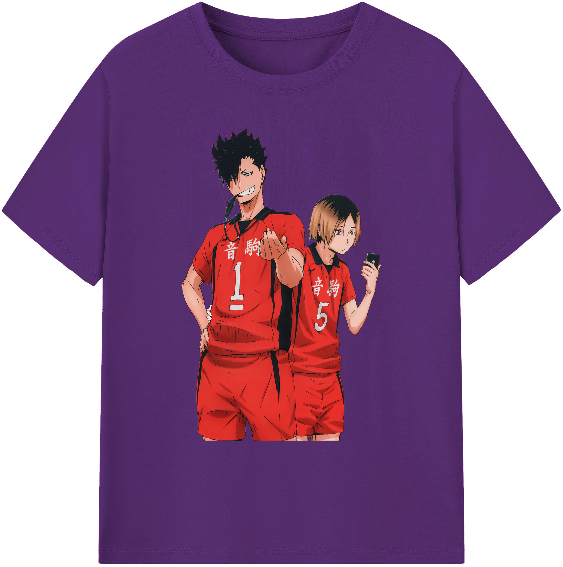 （画像用） ハイキュー!! Haikyu!! 綿100％ メンズ半袖Tシャツ｜肌触りやわらか＆通気性