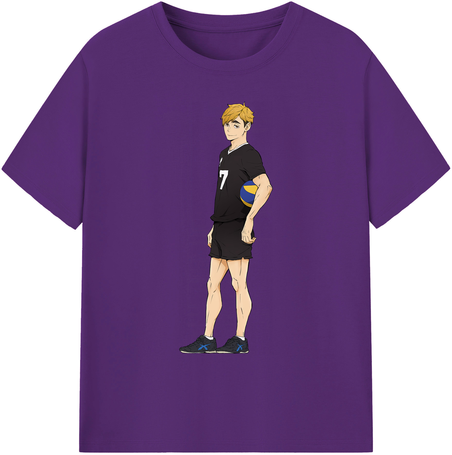 （画像用） ハイキュー!! Haikyu!! 綿100％ メンズ半袖Tシャツ｜肌触りやわらか＆通気性