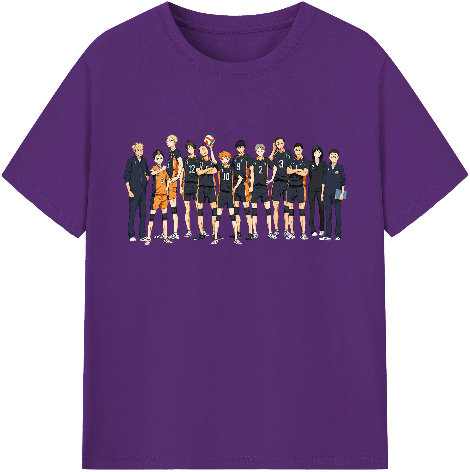 （画像用） ハイキュー!! Haikyu!! 綿100％ メンズ半袖Tシャツ｜肌触りやわらか＆通気性
