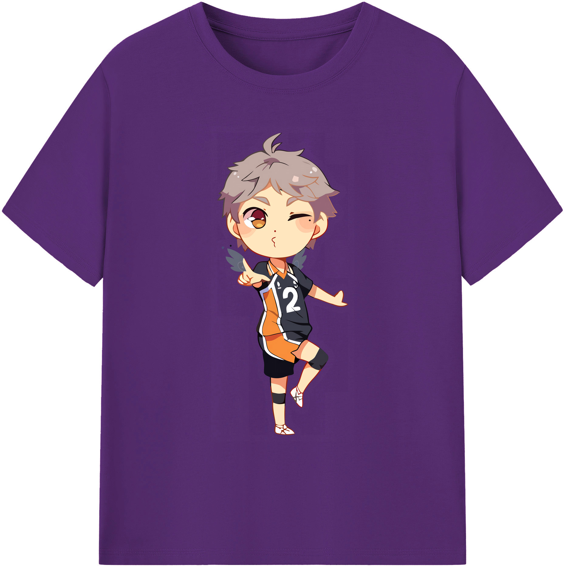 （画像用） ハイキュー!! Haikyu!! 綿100％ メンズ半袖Tシャツ｜肌触りやわらか＆通気性