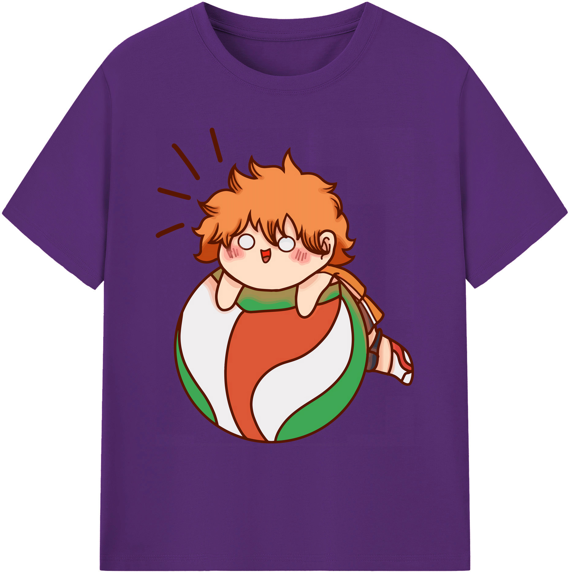 （画像用） ハイキュー!! Haikyu!! 綿100％ メンズ半袖Tシャツ｜肌触りやわらか＆通気性