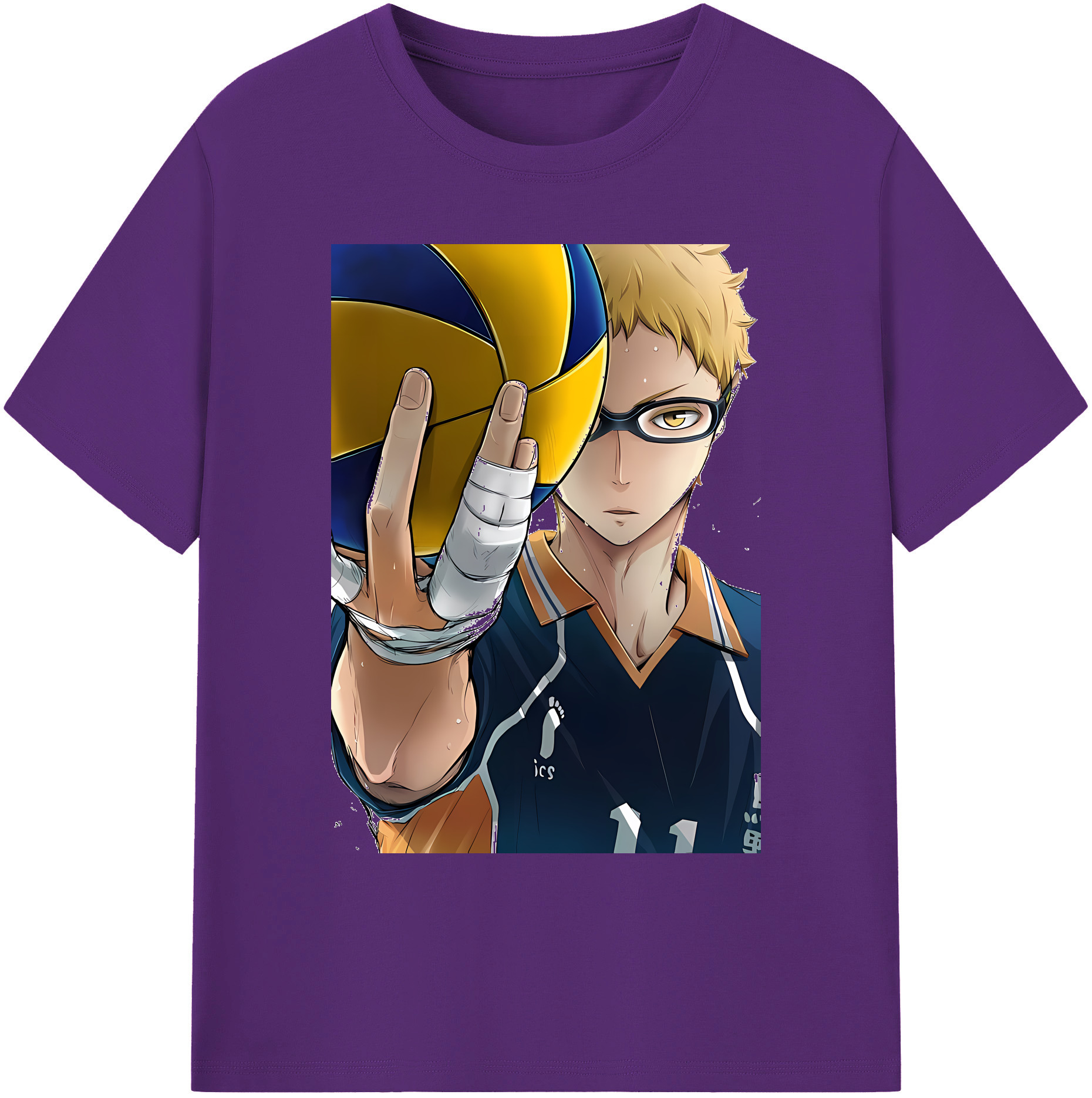 （画像用） ハイキュー!! Haikyu!! 綿100％ メンズ半袖Tシャツ｜肌触りやわらか＆通気性