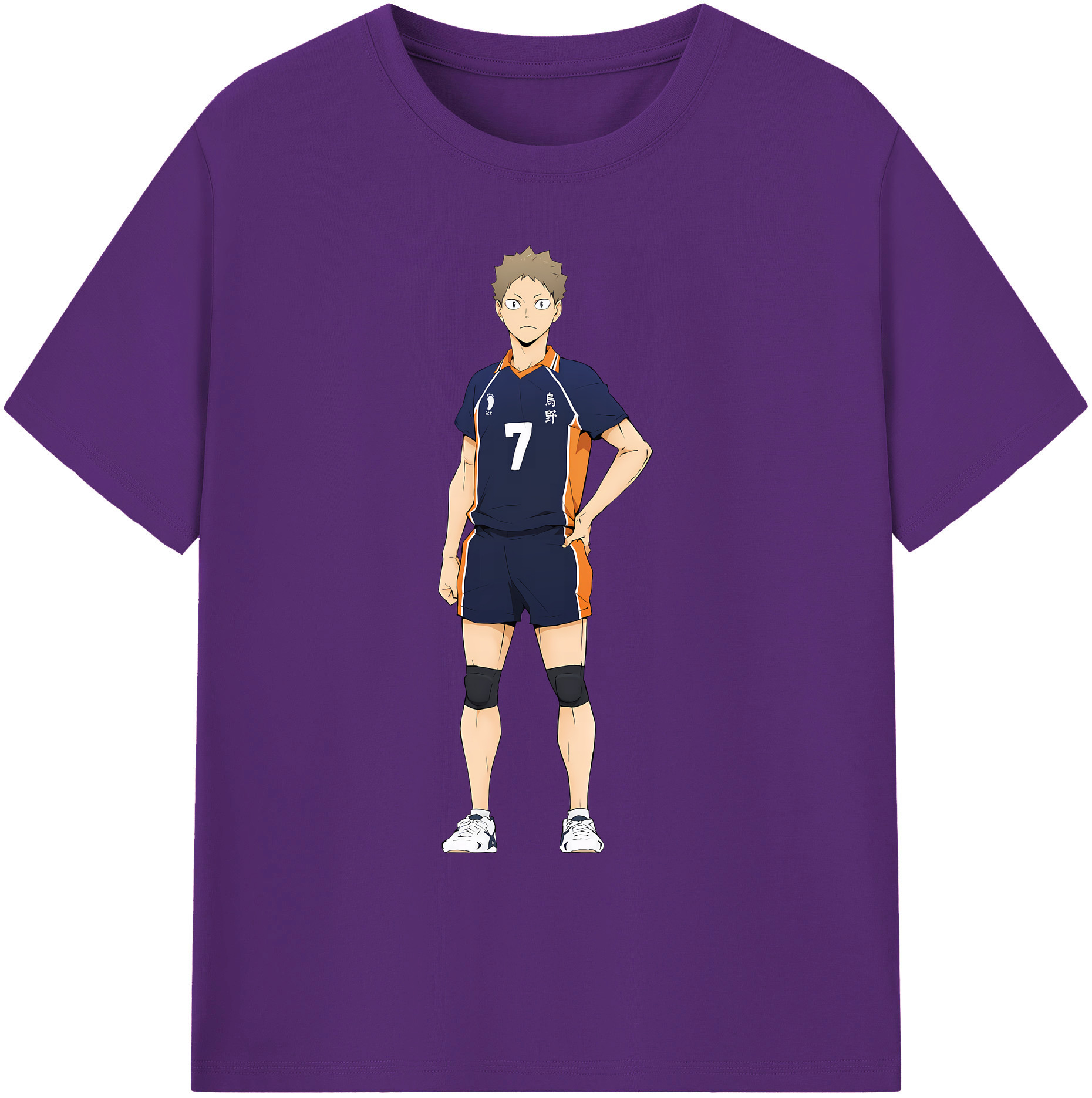 （画像用） ハイキュー!! Haikyu!! 綿100％ メンズ半袖Tシャツ｜肌触りやわらか＆通気性