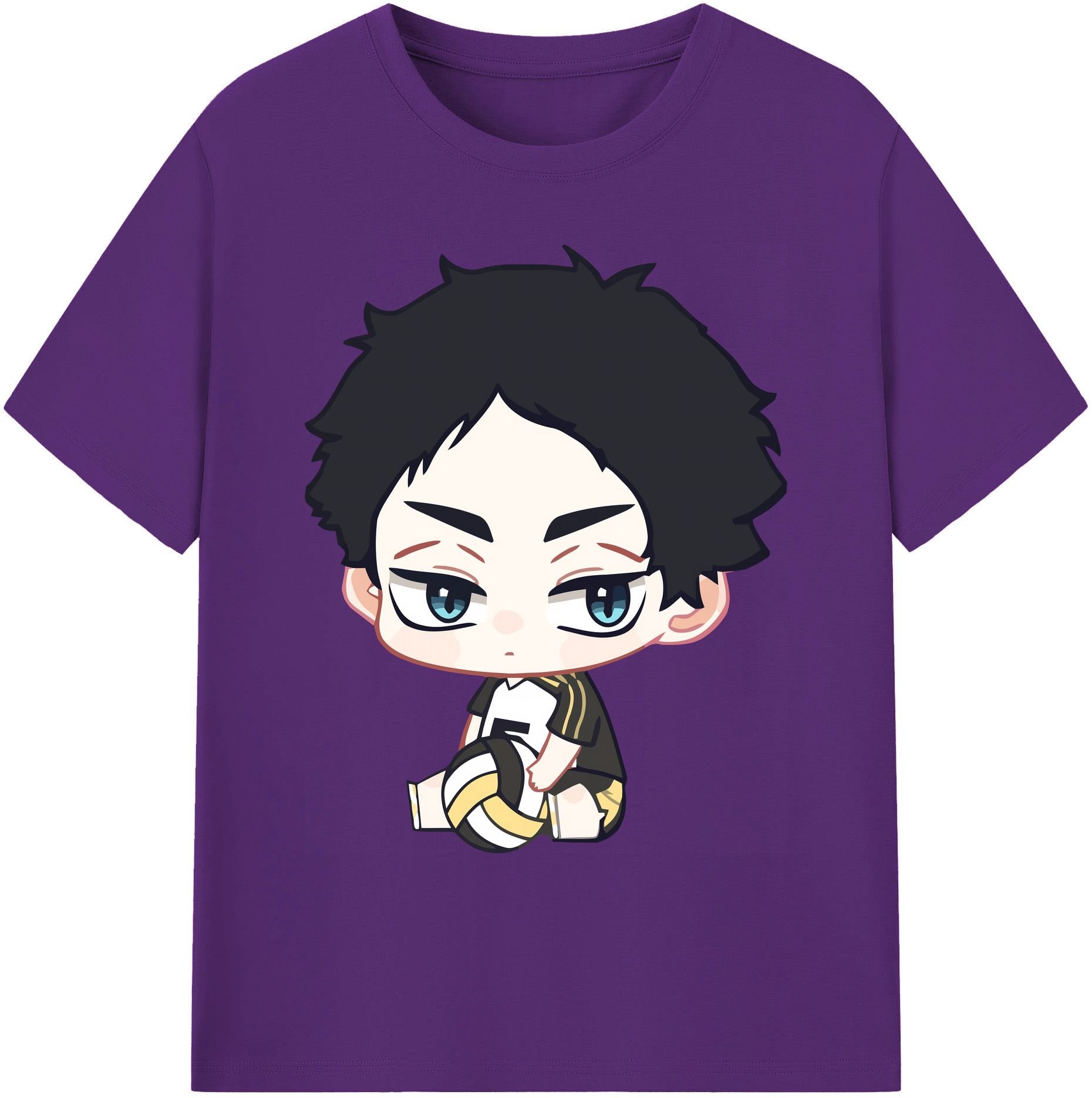 （画像用） ハイキュー!! Haikyu!! 綿100％ メンズ半袖Tシャツ｜肌触りやわらか＆通気性