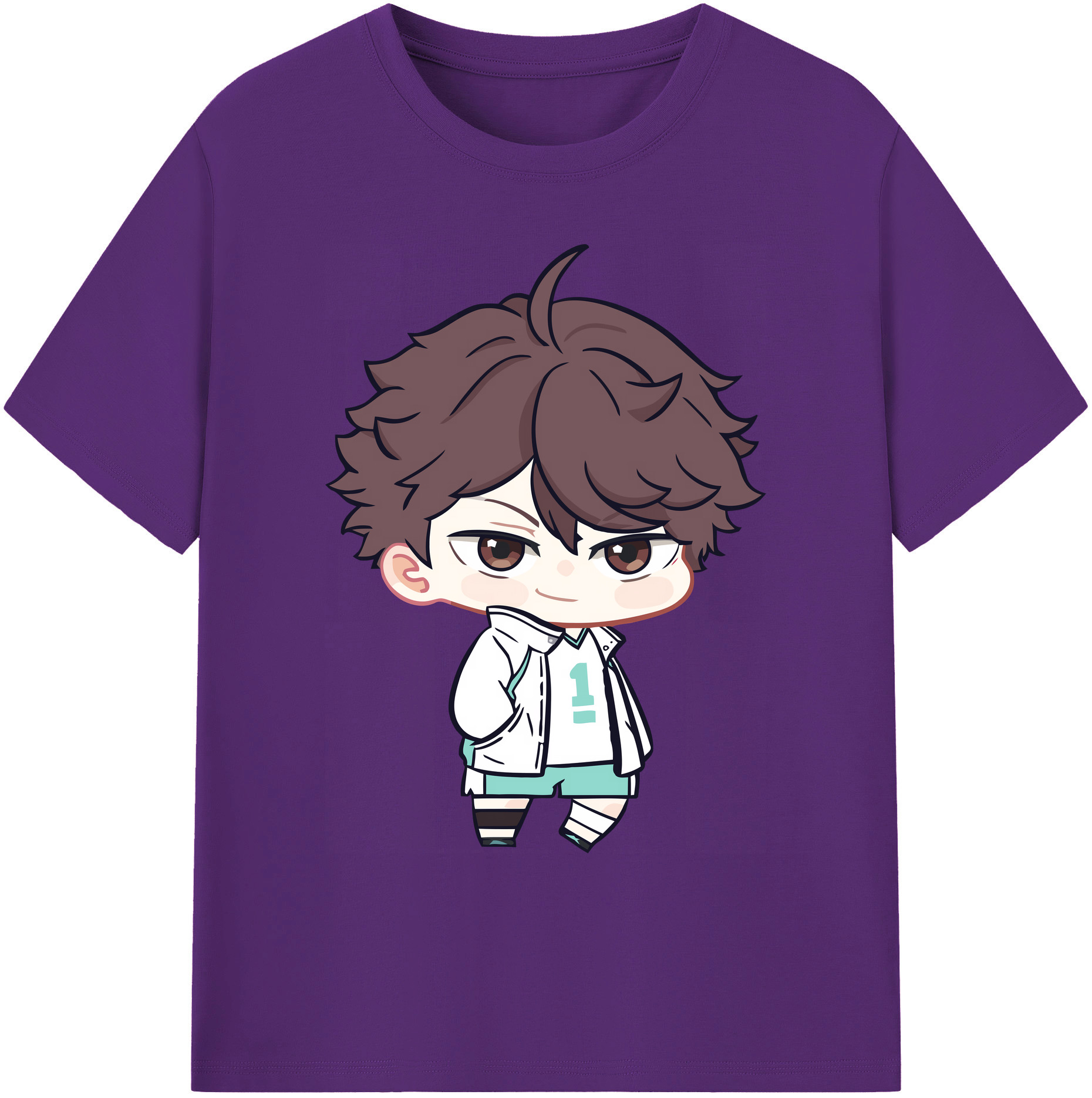 （画像用） ハイキュー!! Haikyu!! 綿100％ メンズ半袖Tシャツ｜肌触りやわらか＆通気性