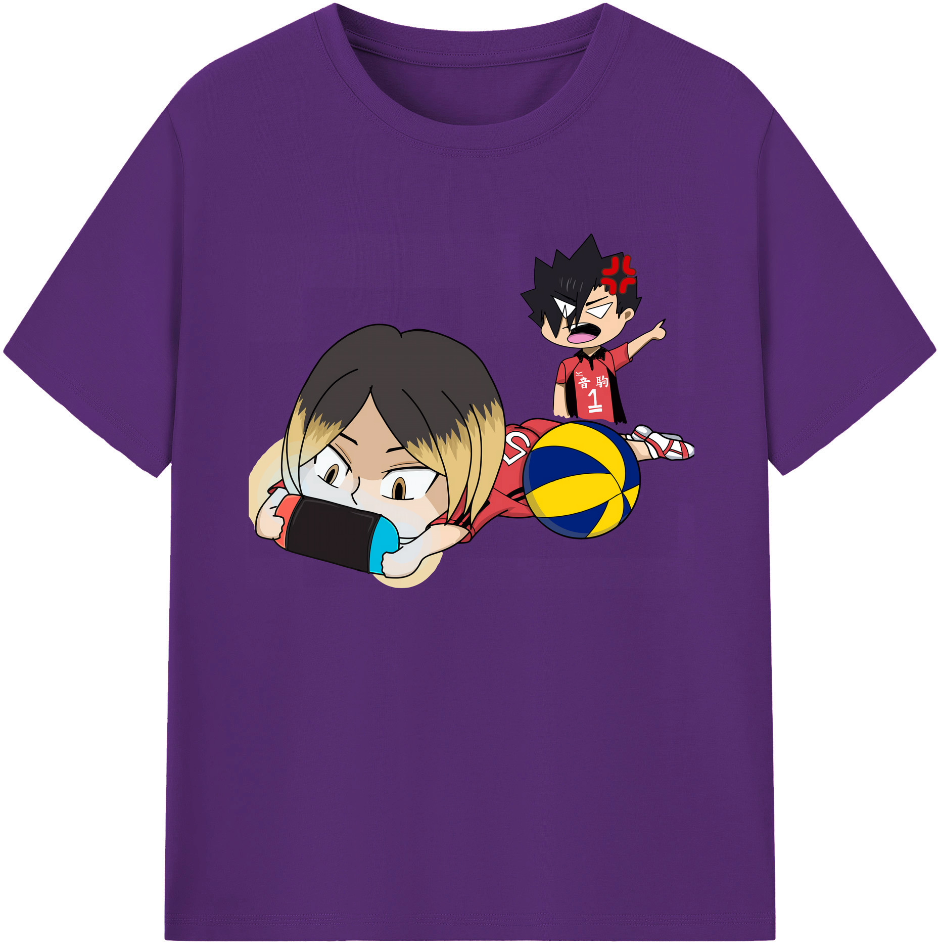 （画像用） ハイキュー!! Haikyu!! 綿100％ メンズ半袖Tシャツ｜肌触りやわらか＆通気性