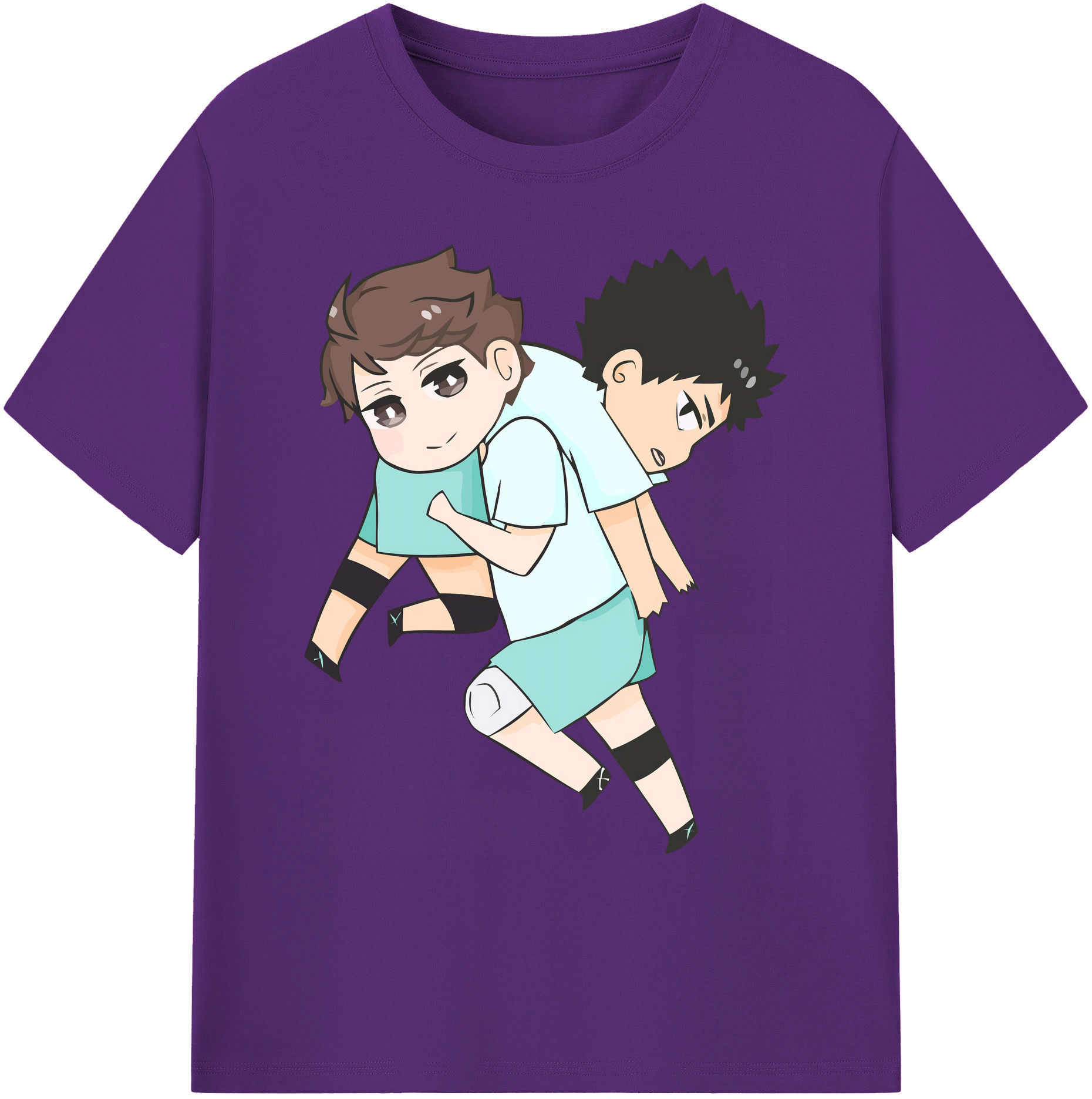 （画像用） ハイキュー!! Haikyu!! 綿100％ メンズ半袖Tシャツ｜肌触りやわらか＆通気性