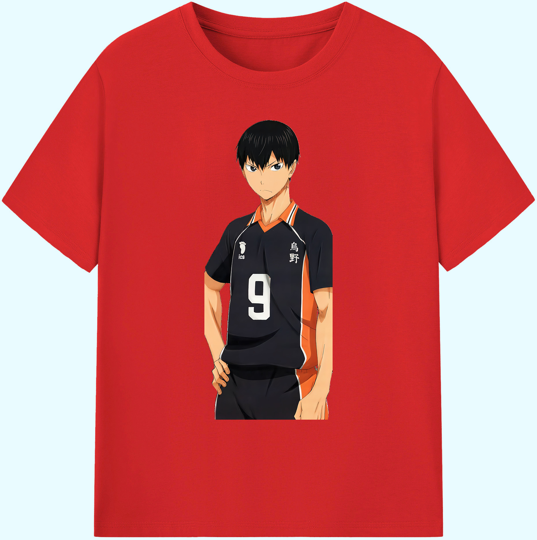 （画像用） ハイキュー!! Haikyu!! 綿100％ メンズ半袖Tシャツ｜肌触りやわらか＆通気性