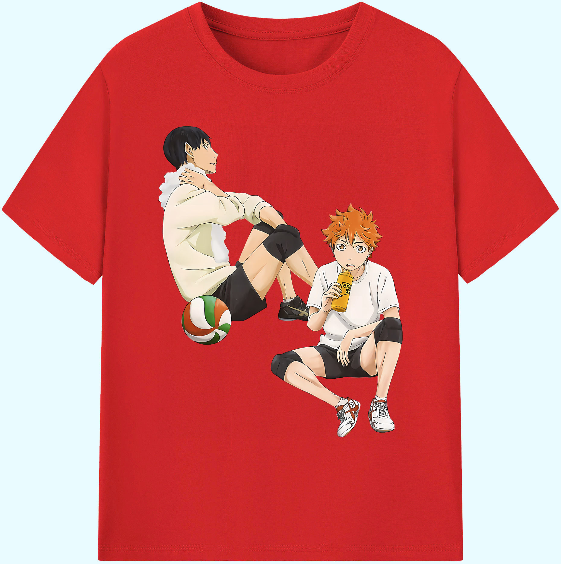 （画像用） ハイキュー!! Haikyu!! 綿100％ メンズ半袖Tシャツ｜肌触りやわらか＆通気性