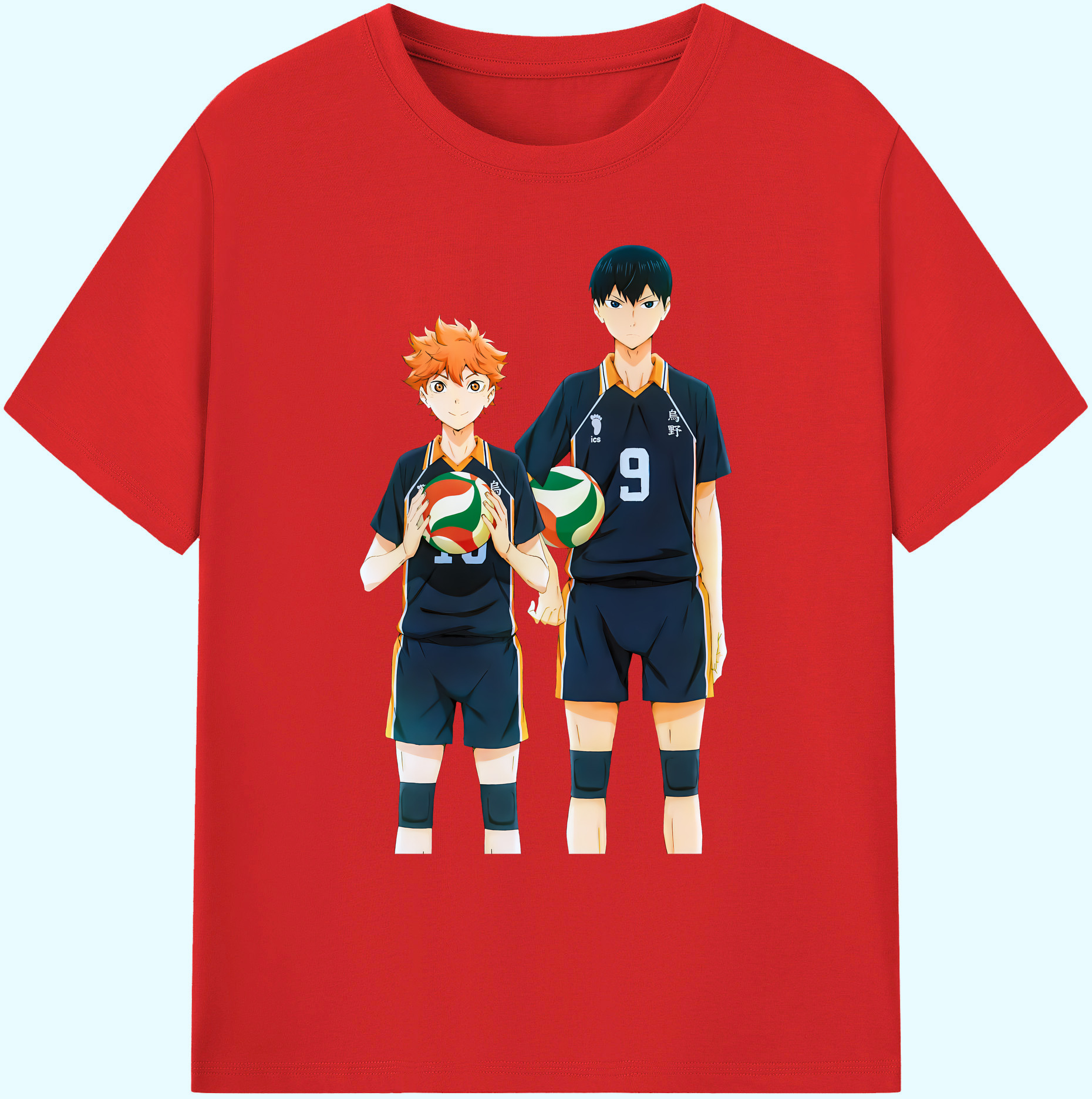 （画像用） ハイキュー!! Haikyu!! 綿100％ メンズ半袖Tシャツ｜肌触りやわらか＆通気性