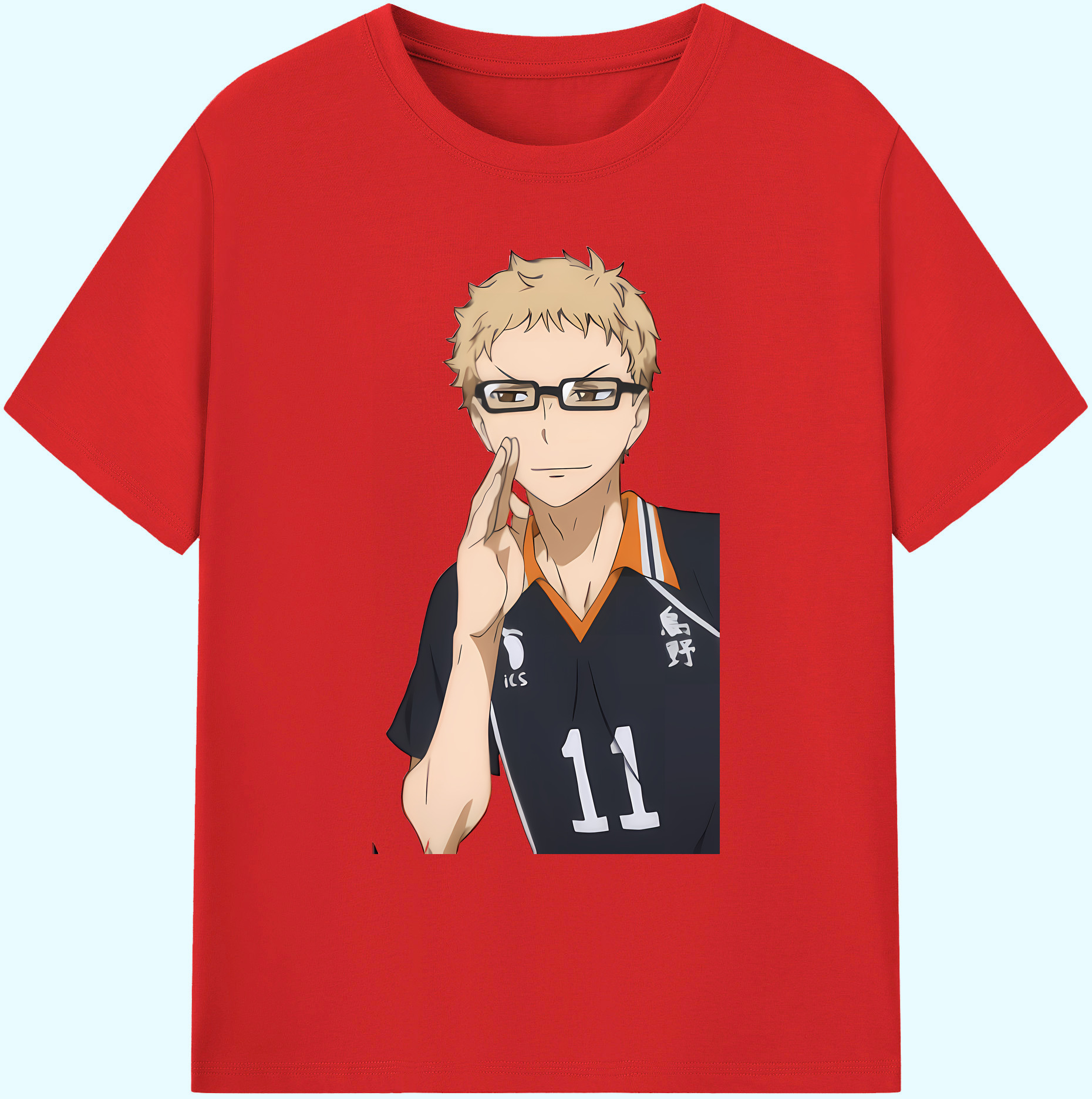 （画像用） ハイキュー!! Haikyu!! 綿100％ メンズ半袖Tシャツ｜肌触りやわらか＆通気性