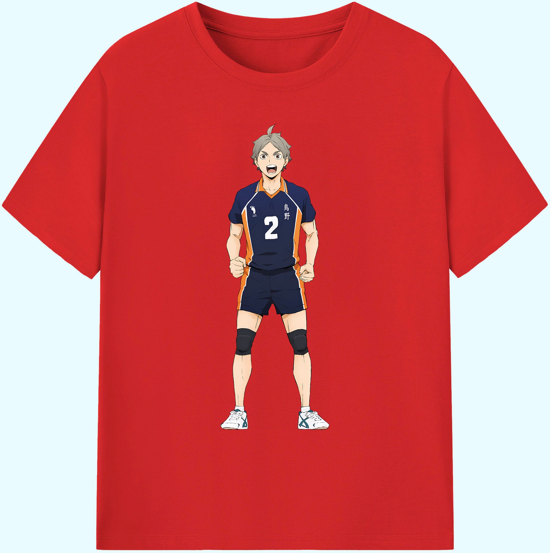 （画像用） ハイキュー!! Haikyu!! 綿100％ メンズ半袖Tシャツ｜肌触りやわらか＆通気性
