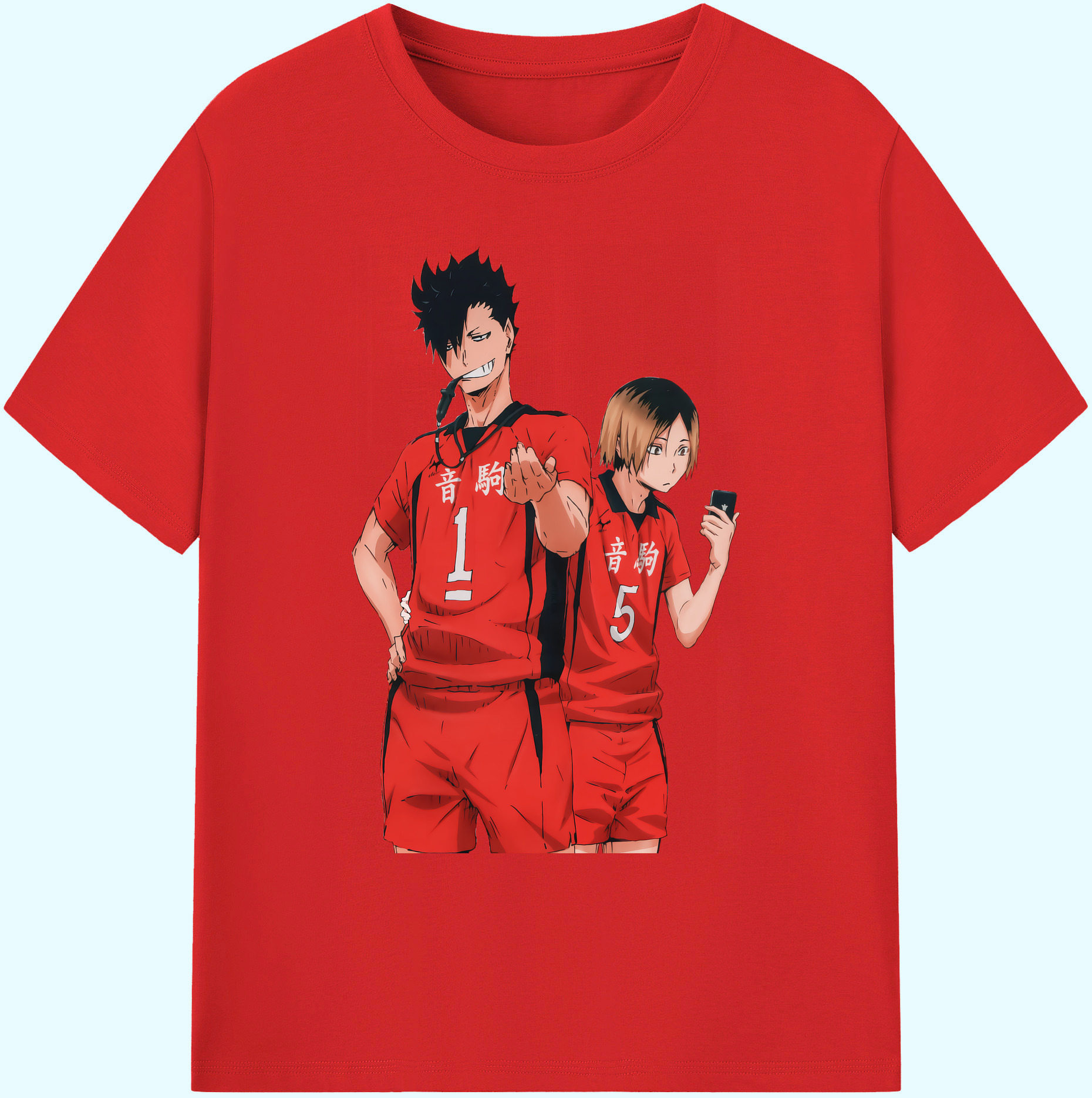 （画像用） ハイキュー!! Haikyu!! 綿100％ メンズ半袖Tシャツ｜肌触りやわらか＆通気性