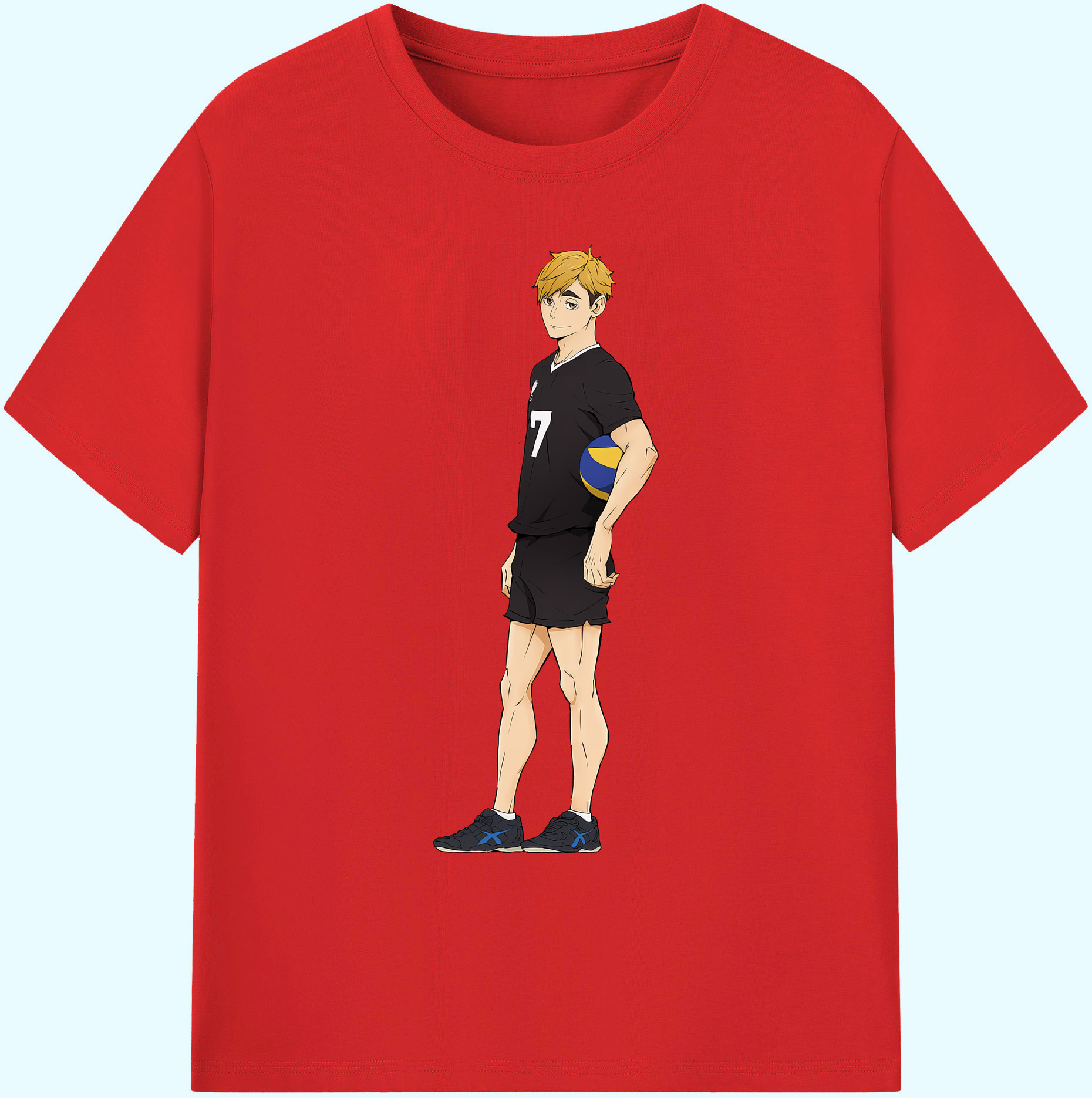（画像用） ハイキュー!! Haikyu!! 綿100％ メンズ半袖Tシャツ｜肌触りやわらか＆通気性