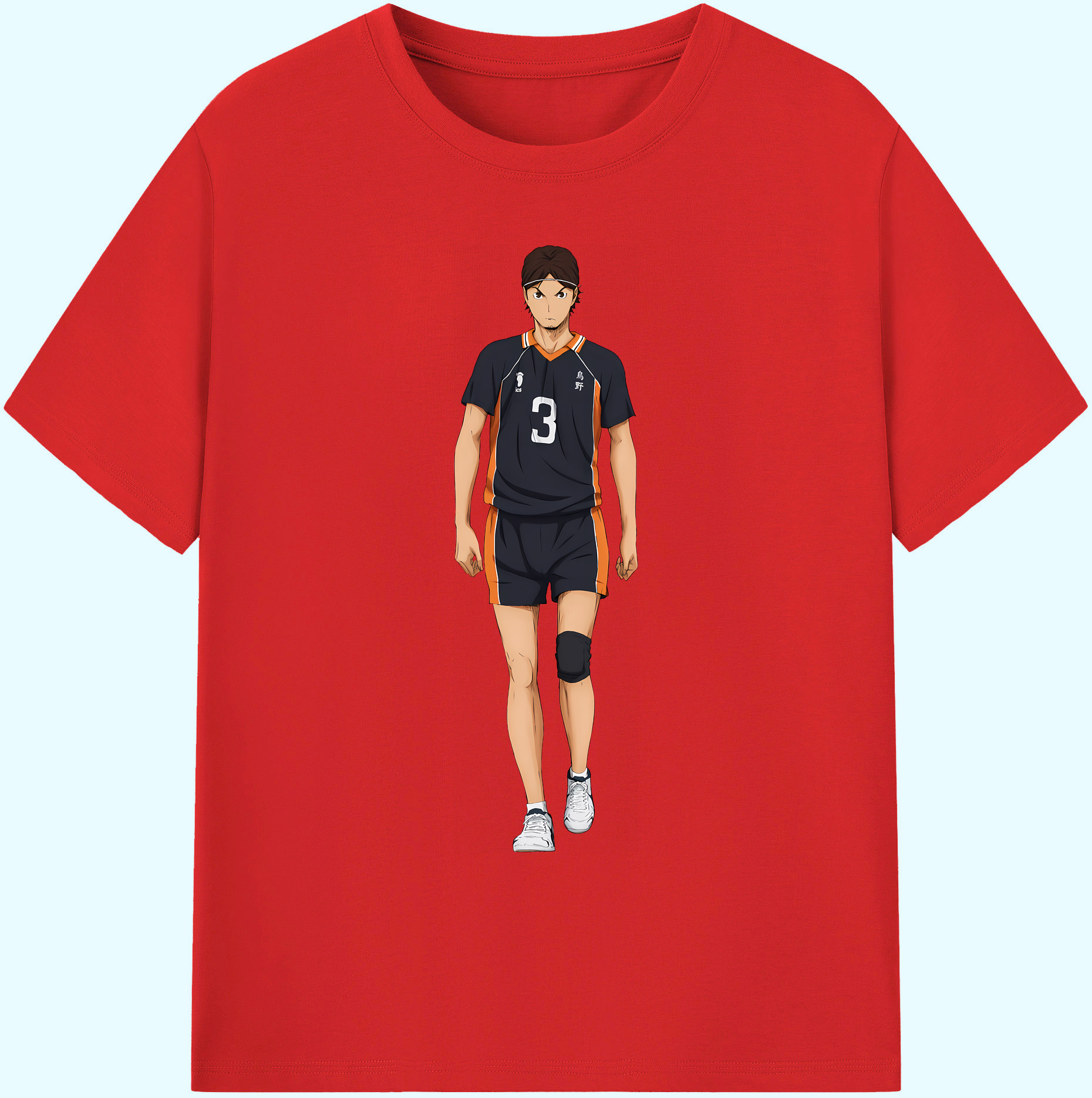 （画像用） ハイキュー!! Haikyu!! 綿100％ メンズ半袖Tシャツ｜肌触りやわらか＆通気性