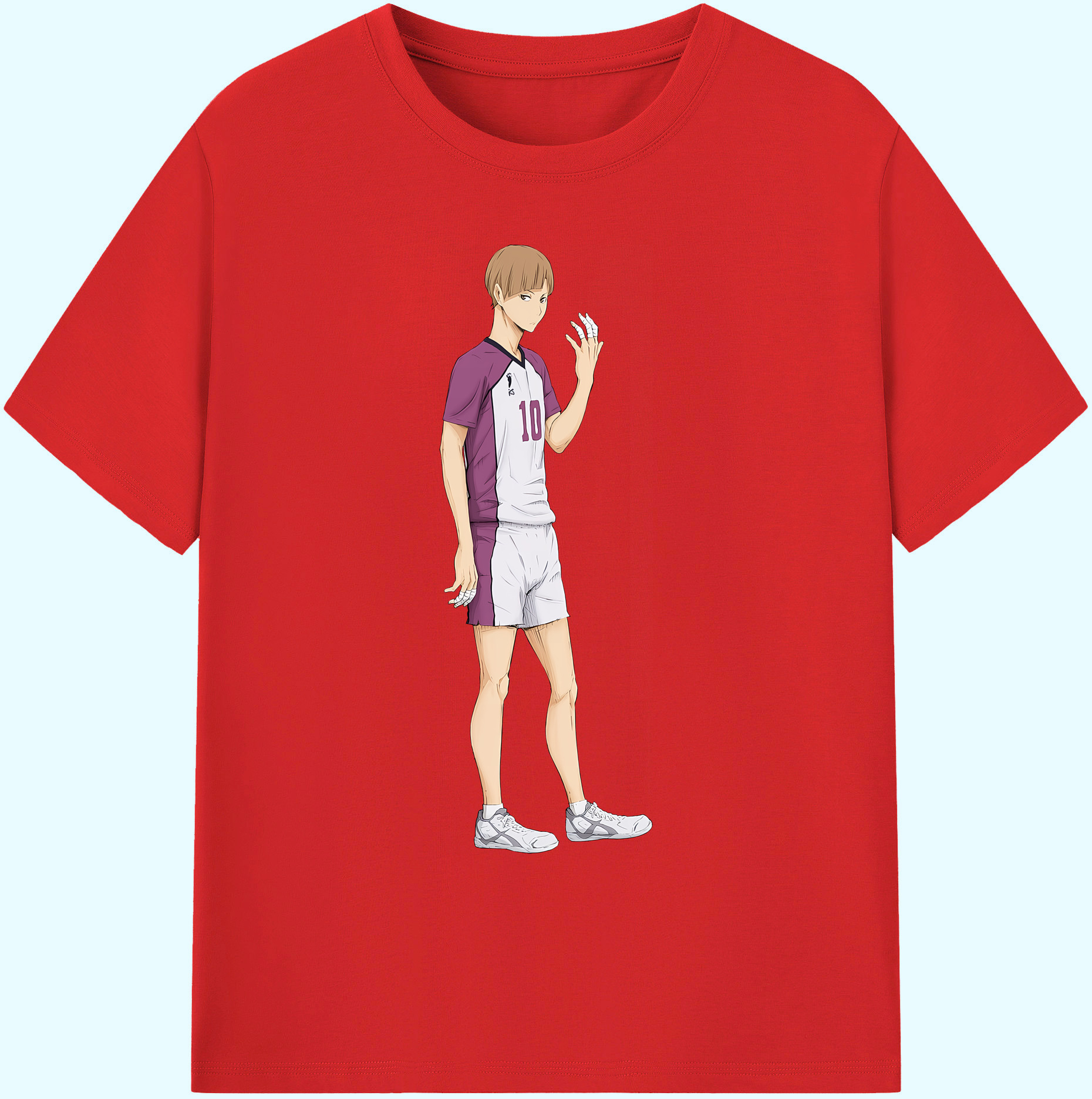 （画像用） ハイキュー!! Haikyu!! 綿100％ メンズ半袖Tシャツ｜肌触りやわらか＆通気性