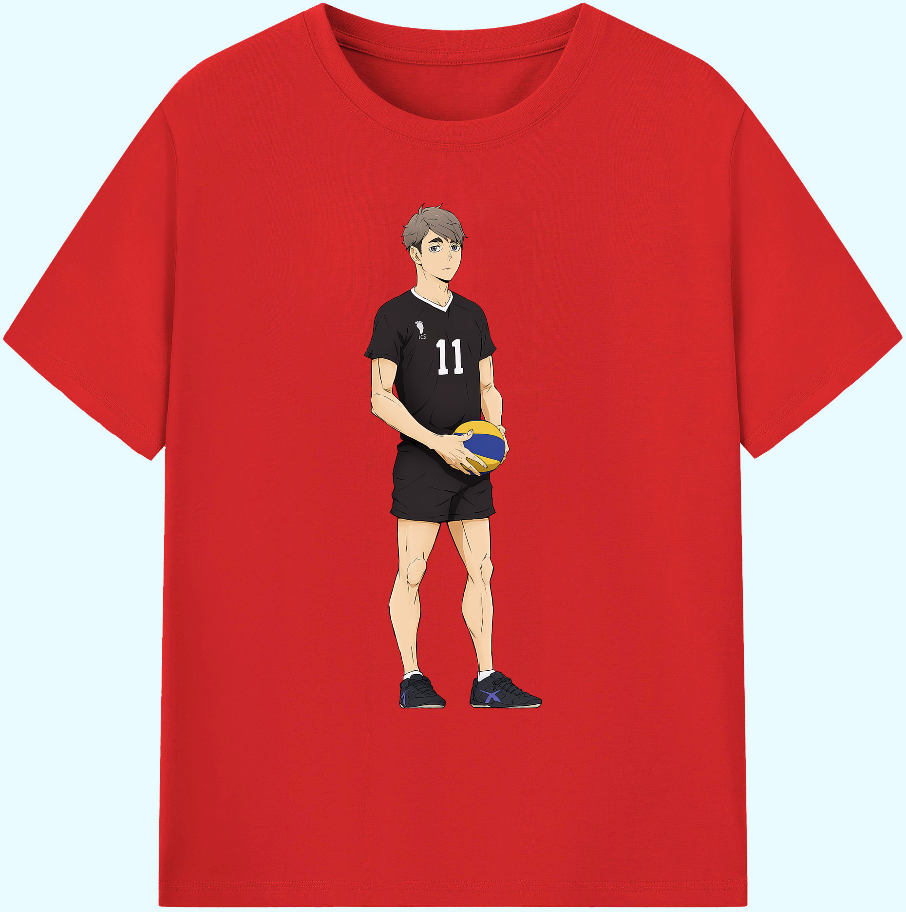 （画像用） ハイキュー!! Haikyu!! 綿100％ メンズ半袖Tシャツ｜肌触りやわらか＆通気性