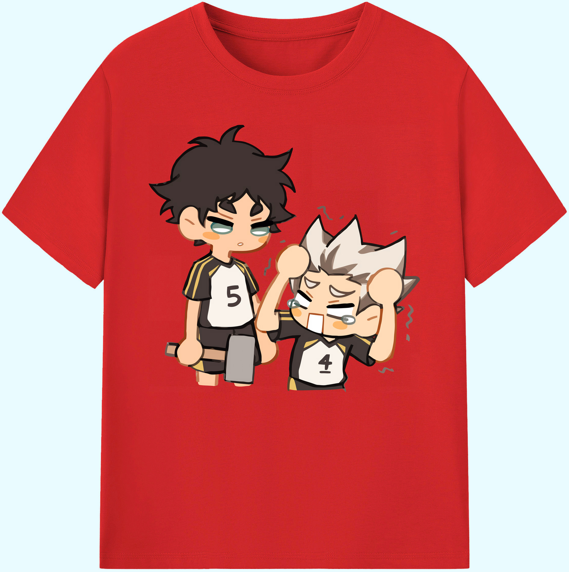 （画像用） ハイキュー!! Haikyu!! 綿100％ メンズ半袖Tシャツ｜肌触りやわらか＆通気性