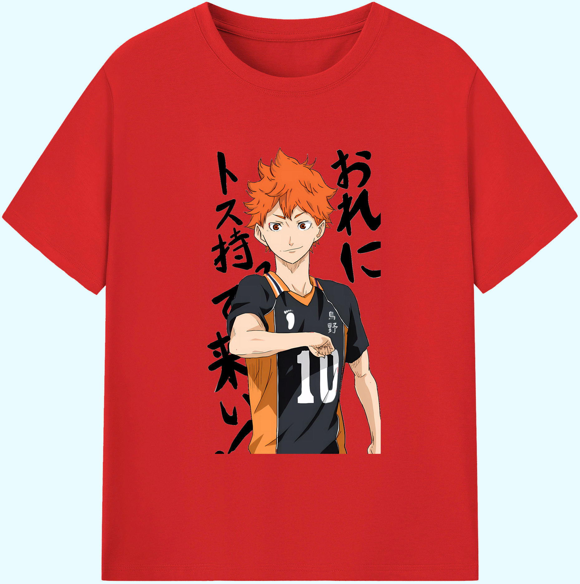 （画像用） ハイキュー!! Haikyu!! 綿100％ メンズ半袖Tシャツ｜肌触りやわらか＆通気性