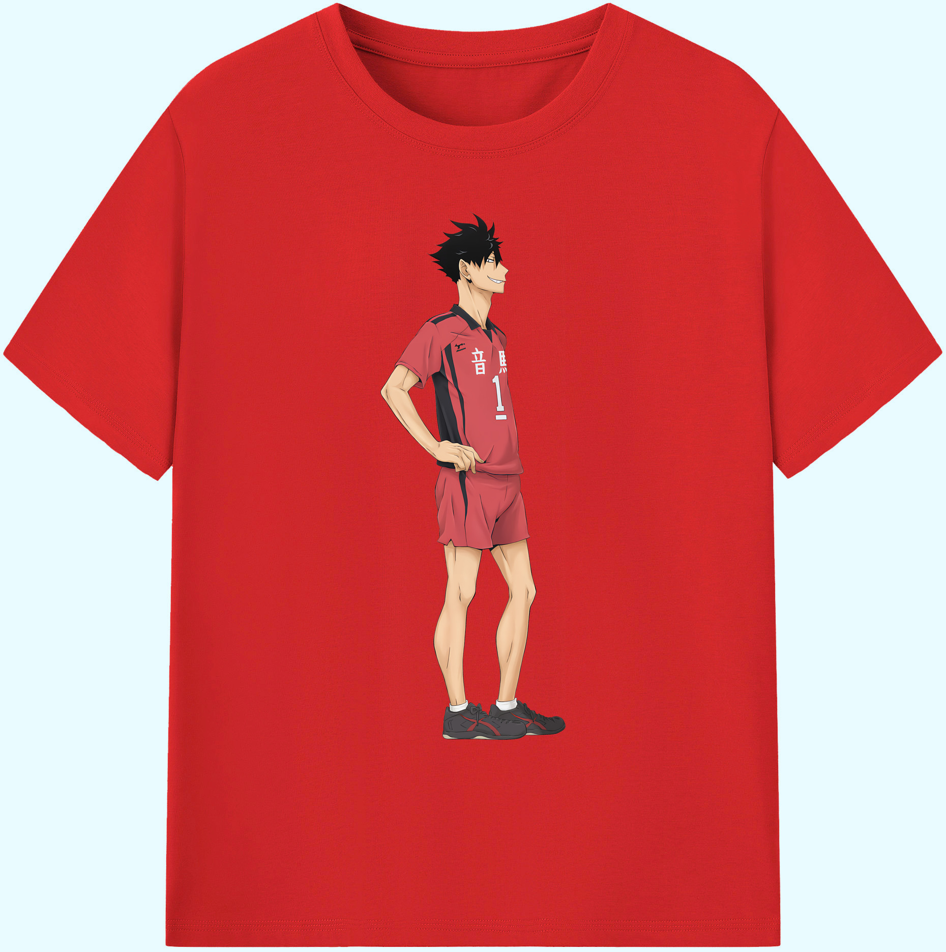 （画像用） ハイキュー!! Haikyu!! 綿100％ メンズ半袖Tシャツ｜肌触りやわらか＆通気性