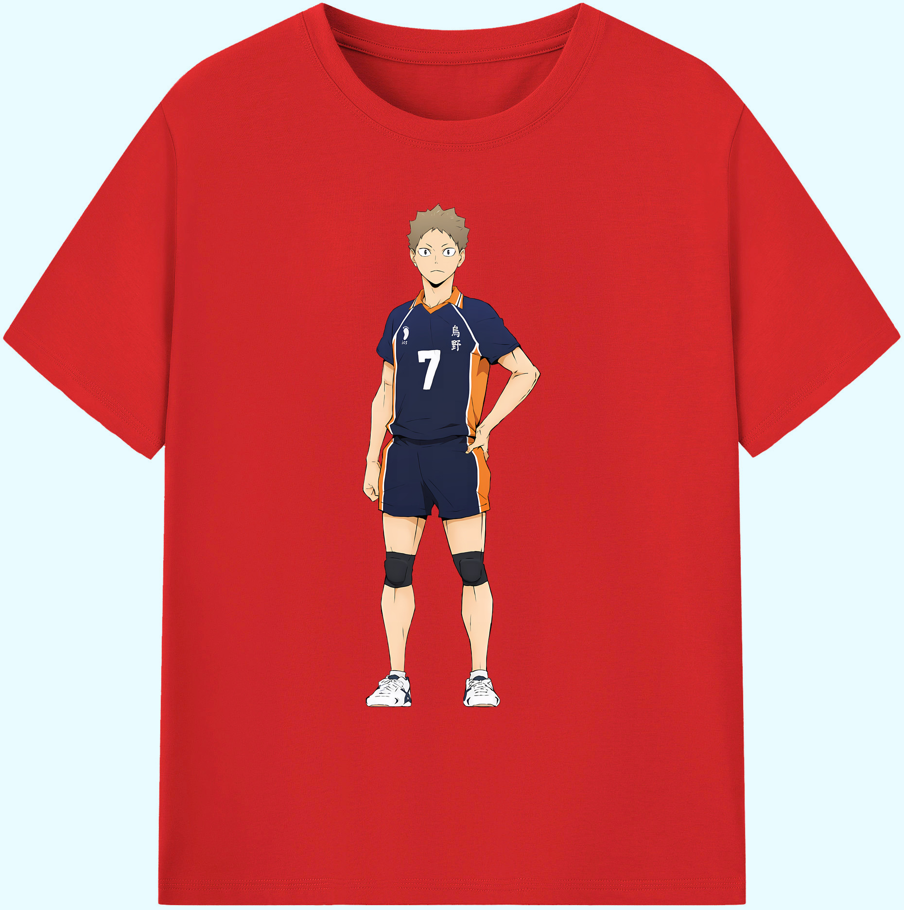 （画像用） ハイキュー!! Haikyu!! 綿100％ メンズ半袖Tシャツ｜肌触りやわらか＆通気性