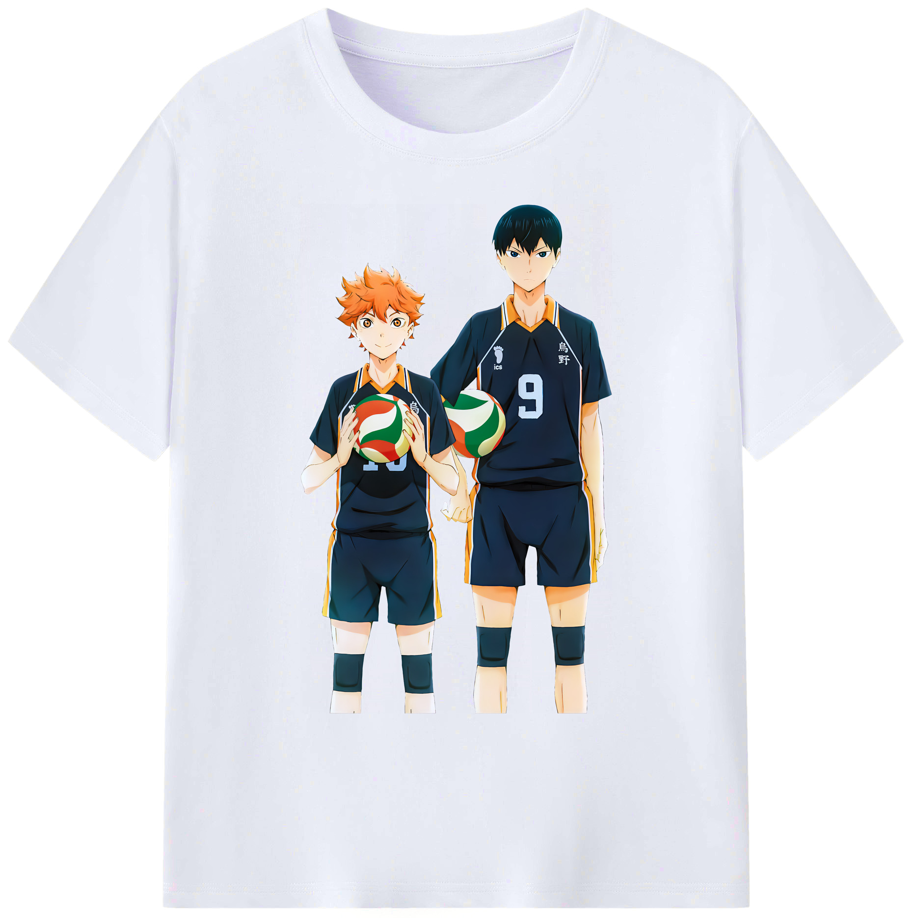 （画像用） ハイキュー!! Haikyu!! 綿100％ メンズ半袖Tシャツ｜肌触りやわらか＆通気性