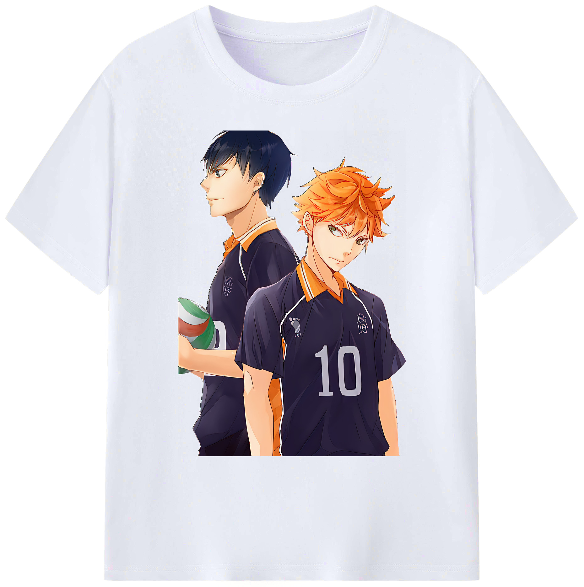 （画像用） ハイキュー!! Haikyu!! 綿100％ メンズ半袖Tシャツ｜肌触りやわらか＆通気性