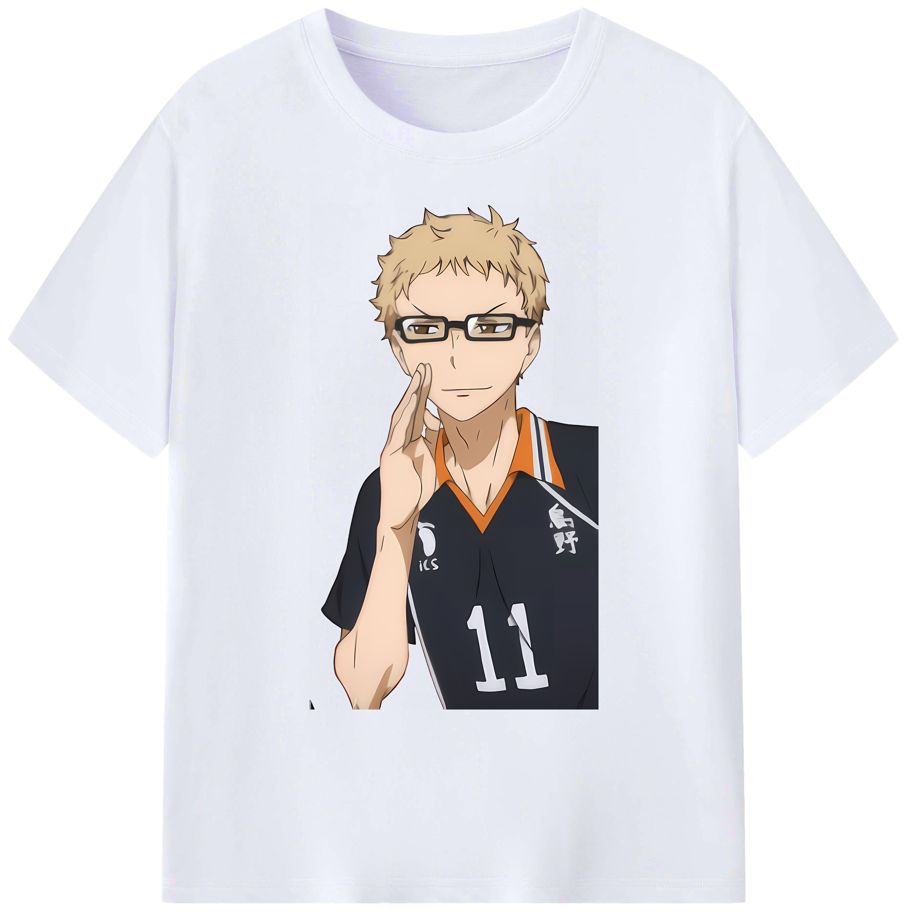 （画像用） ハイキュー!! Haikyu!! 綿100％ メンズ半袖Tシャツ｜肌触りやわらか＆通気性