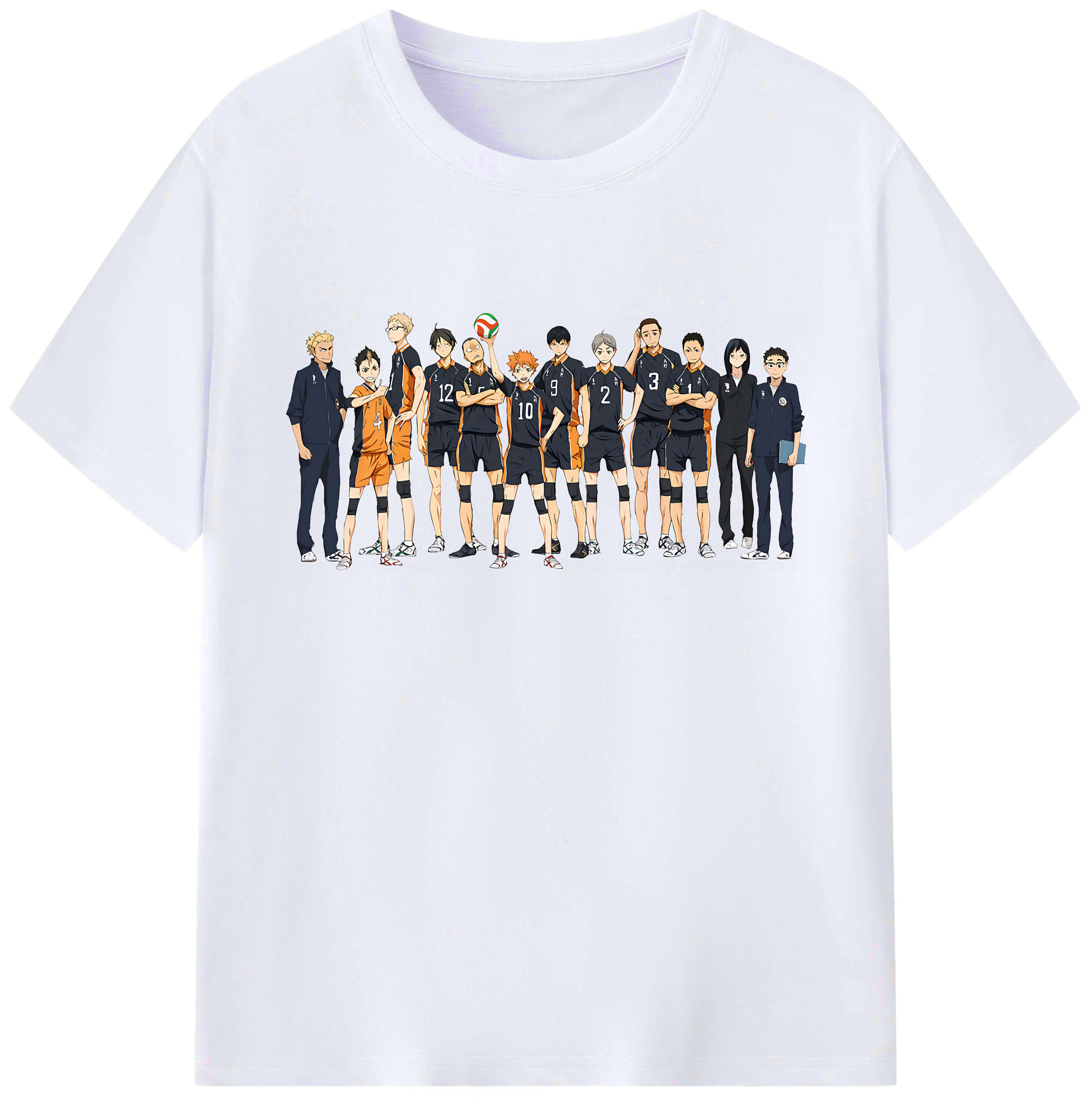 （画像用） ハイキュー!! Haikyu!! 綿100％ メンズ半袖Tシャツ｜肌触りやわらか＆通気性
