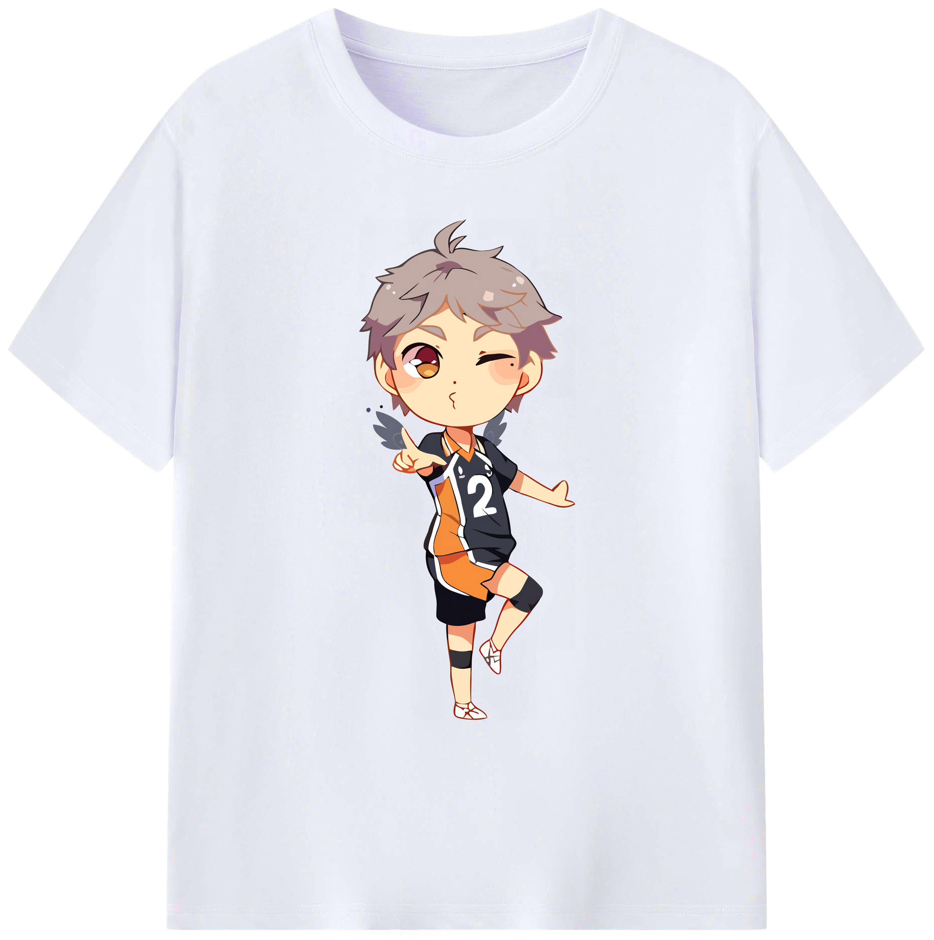（画像用） ハイキュー!! Haikyu!! 綿100％ メンズ半袖Tシャツ｜肌触りやわらか＆通気性