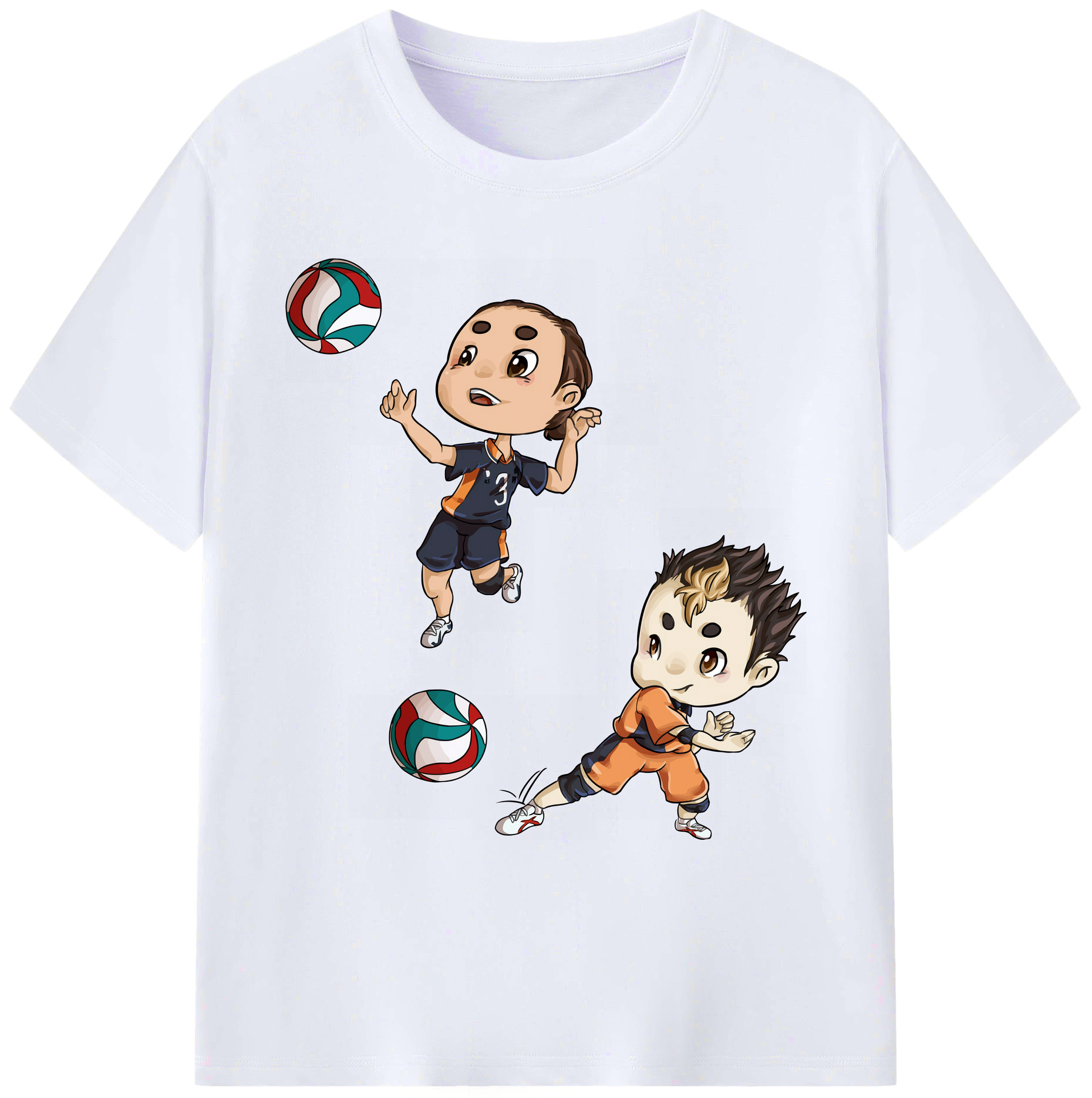 （画像用） ハイキュー!! Haikyu!! 綿100％ メンズ半袖Tシャツ｜肌触りやわらか＆通気性