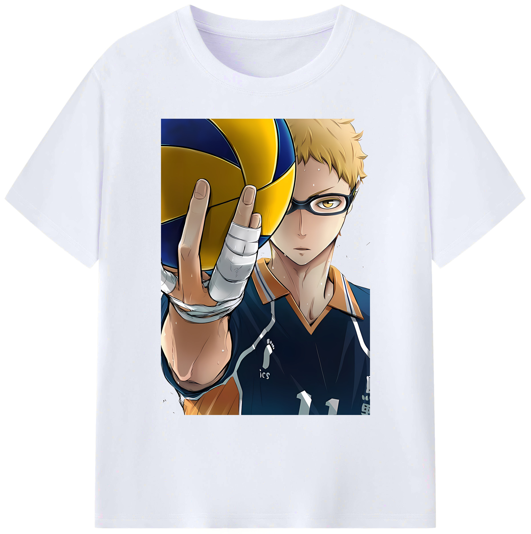 （画像用） ハイキュー!! Haikyu!! 綿100％ メンズ半袖Tシャツ｜肌触りやわらか＆通気性