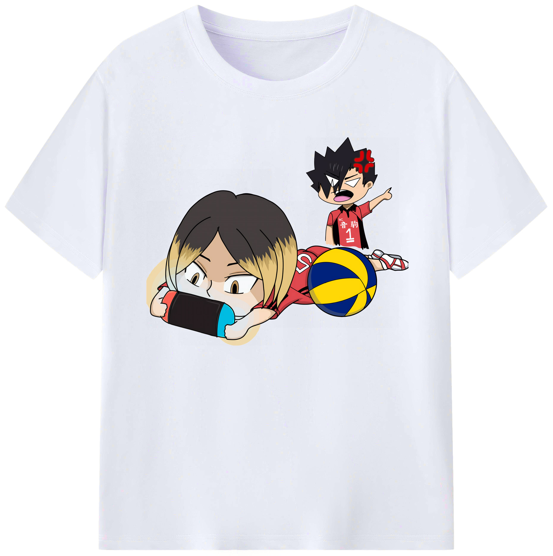（画像用） ハイキュー!! Haikyu!! 綿100％ メンズ半袖Tシャツ｜肌触りやわらか＆通気性