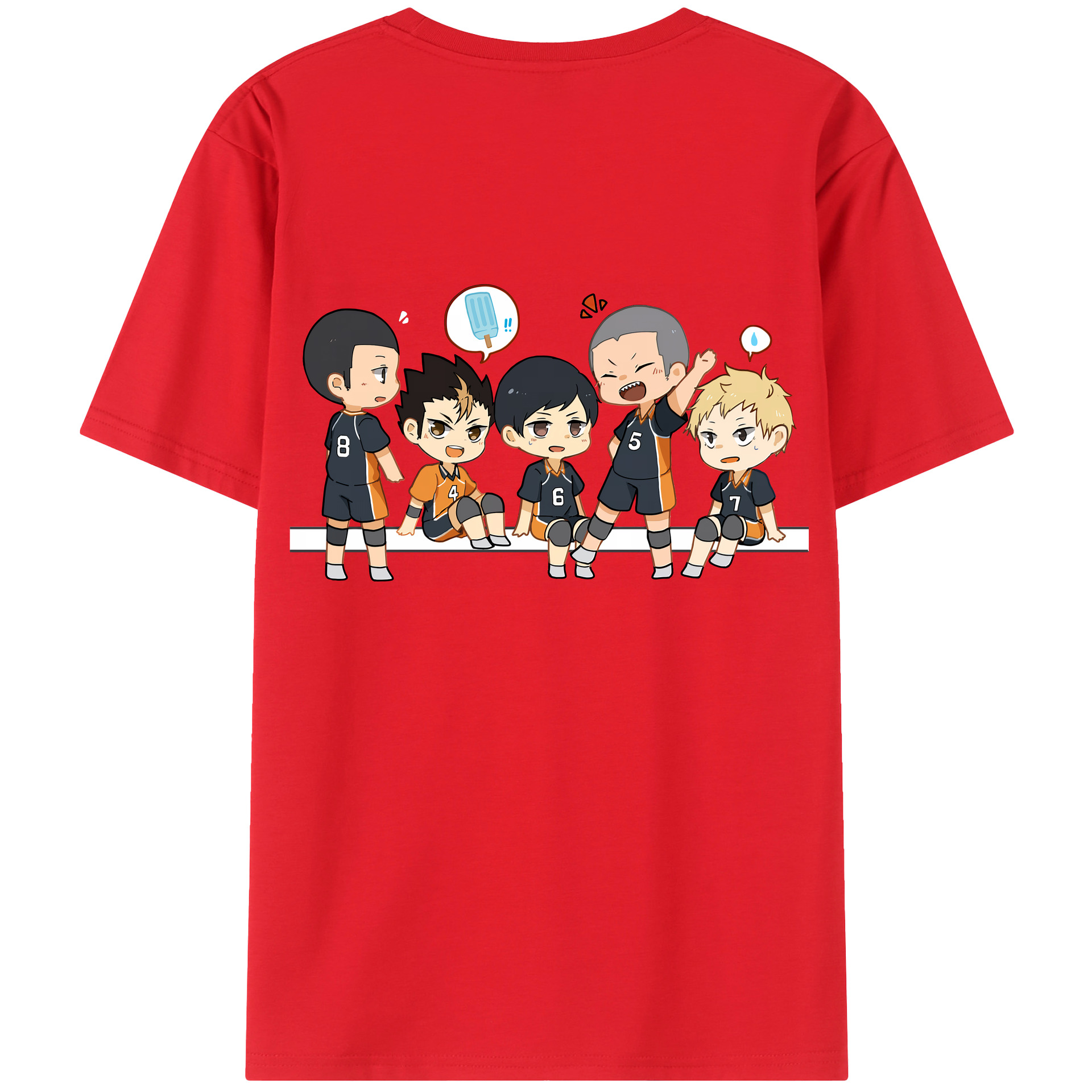 （画像用） ハイキュー!! Haikyu!! レディース半袖Tシャツ(バックプリント)