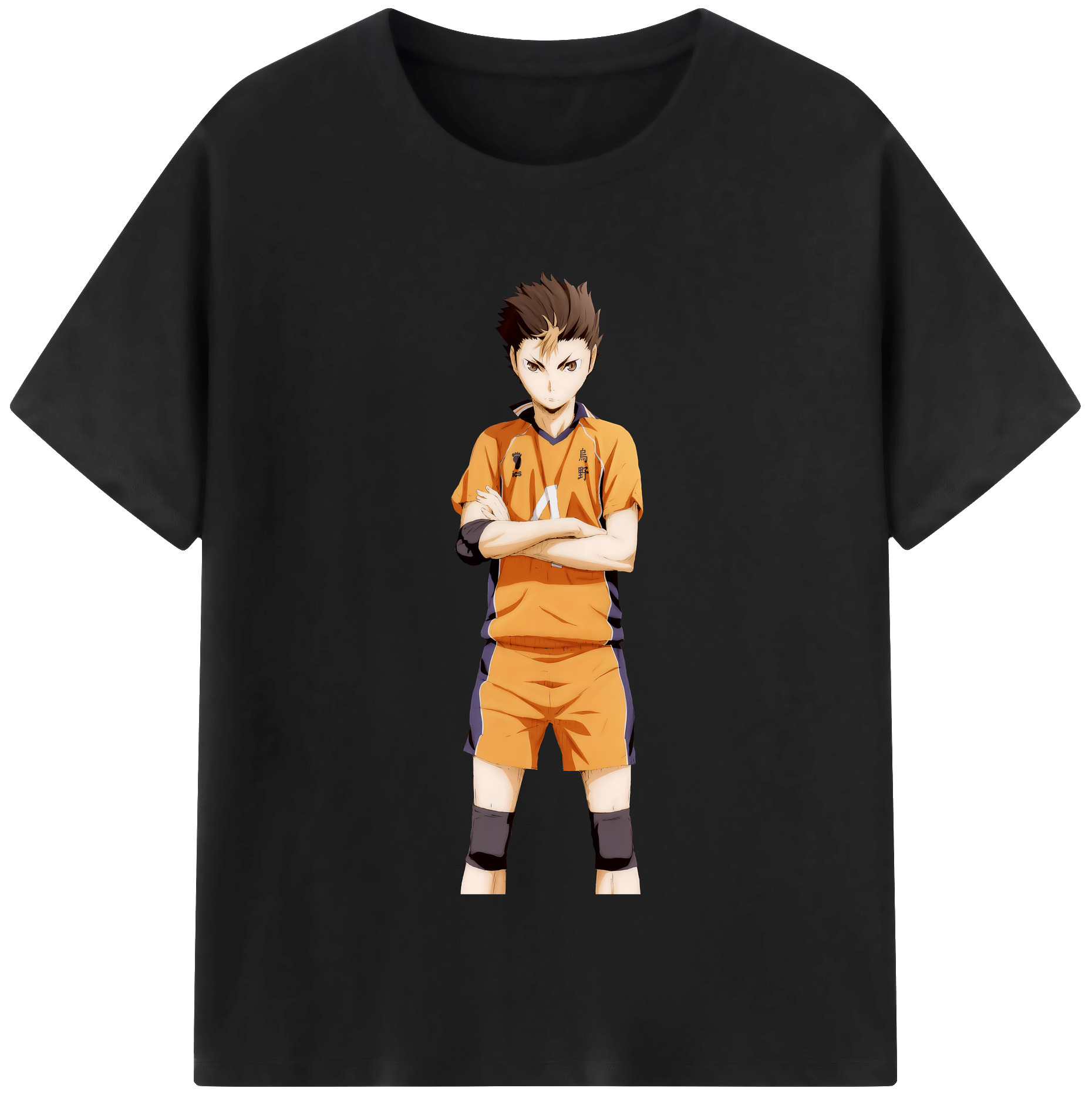 （画像用） ハイキュー!! Haikyu!! レディースカジュアルプリントTシャツ（綿100％）