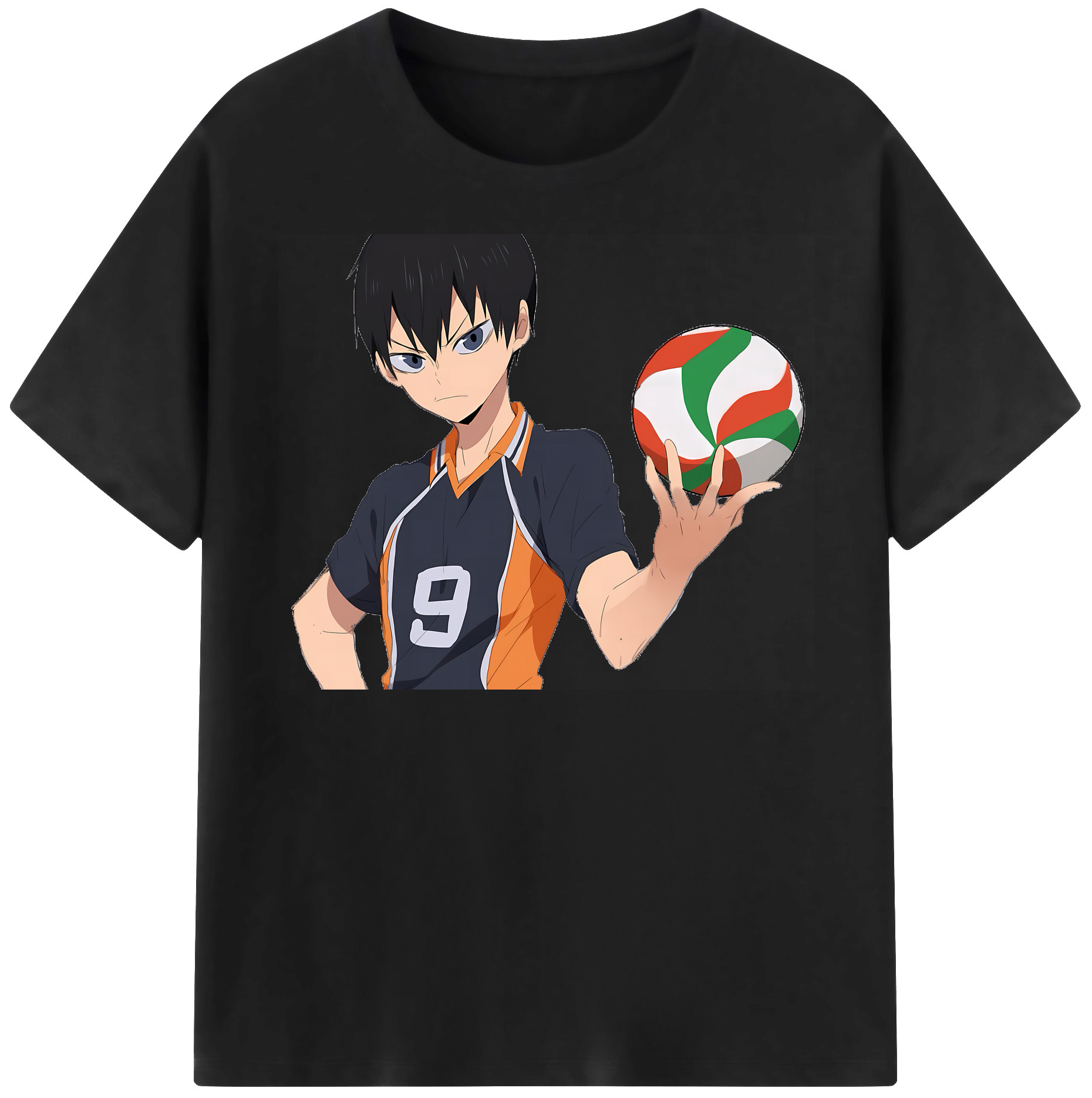 （画像用） ハイキュー!! Haikyu!! レディースカジュアルプリントTシャツ（綿100％）