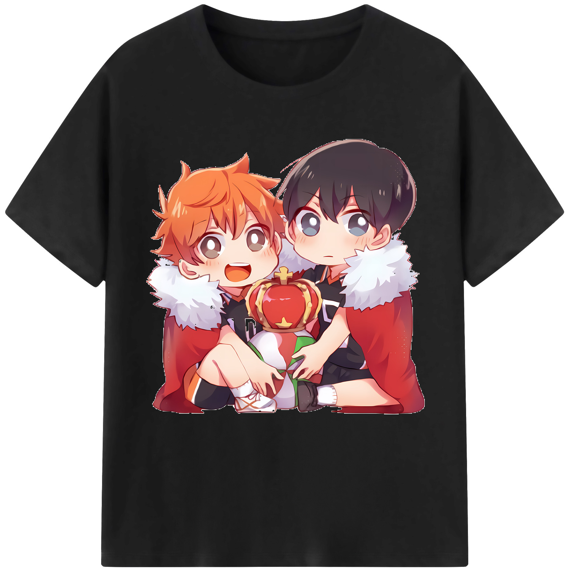 （画像用） ハイキュー!! Haikyu!! レディースカジュアルプリントTシャツ（綿100％）