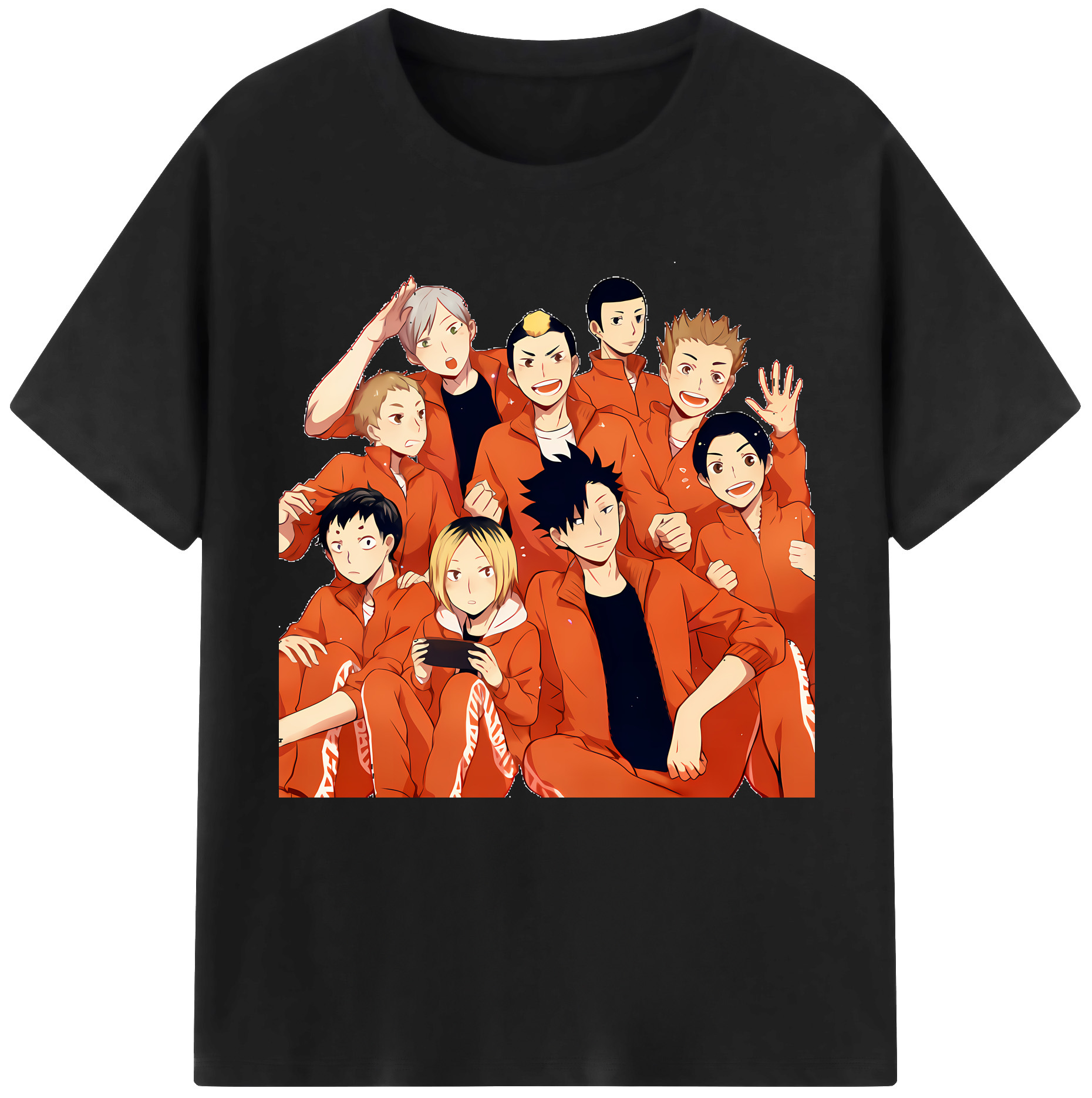 （画像用） ハイキュー!! Haikyu!! レディースカジュアルプリントTシャツ（綿100％）