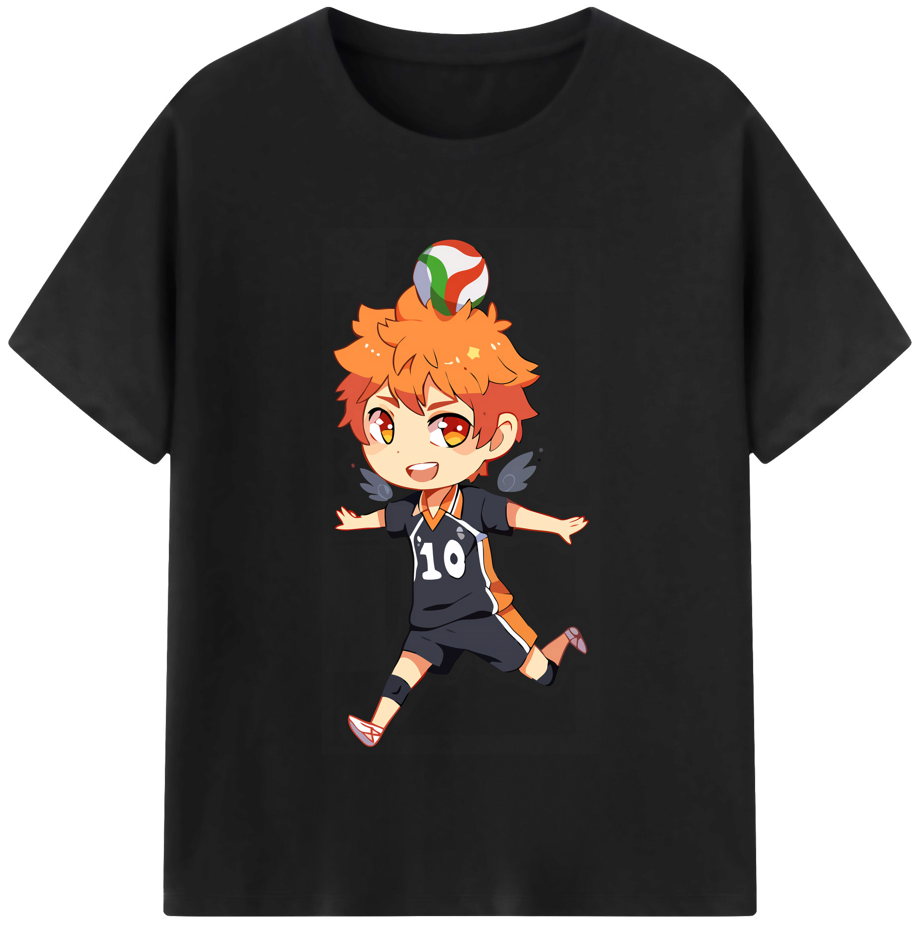（画像用） ハイキュー!! Haikyu!! レディースカジュアルプリントTシャツ（綿100％）