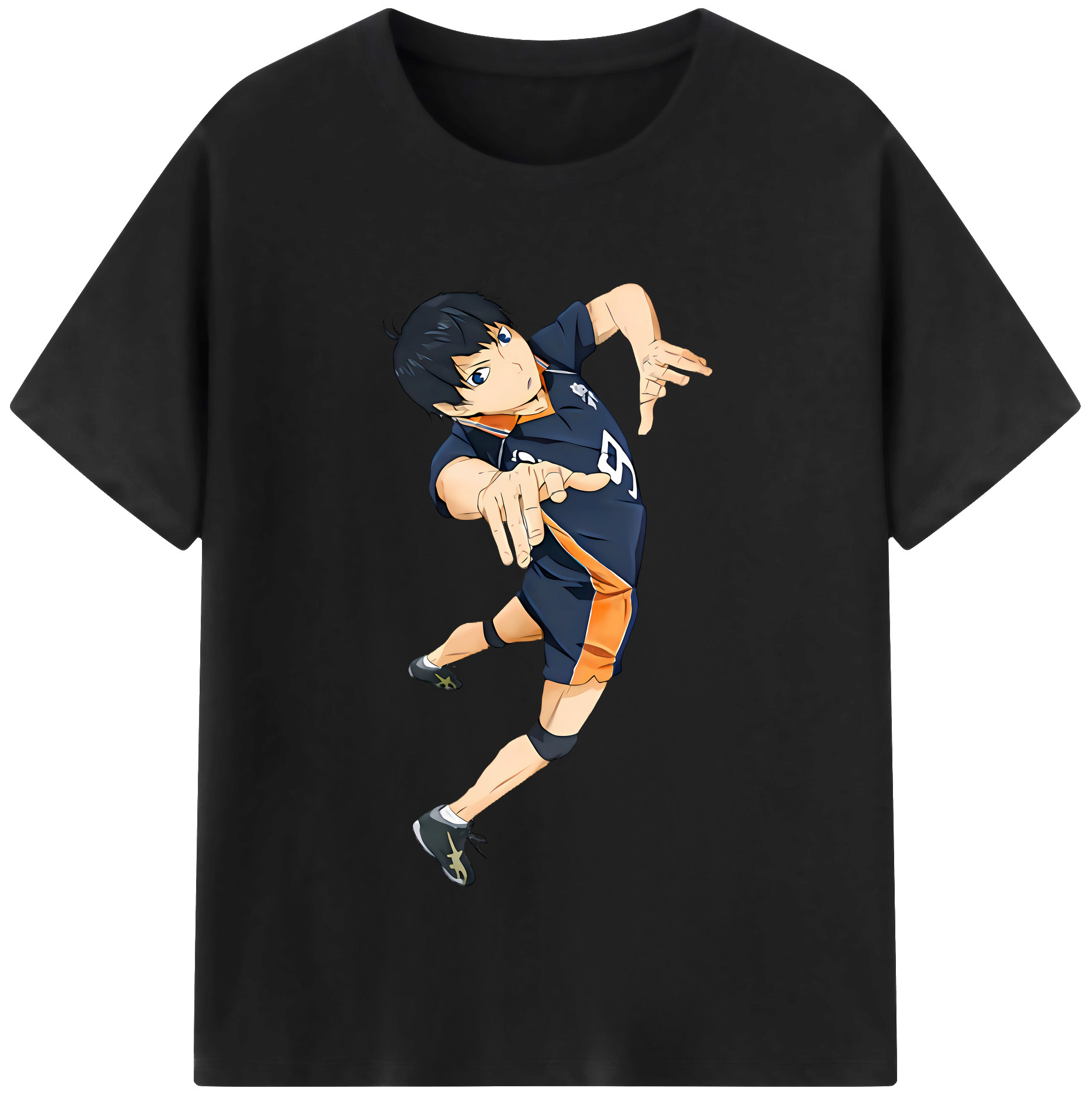 （画像用） ハイキュー!! Haikyu!! レディースカジュアルプリントTシャツ（綿100％）