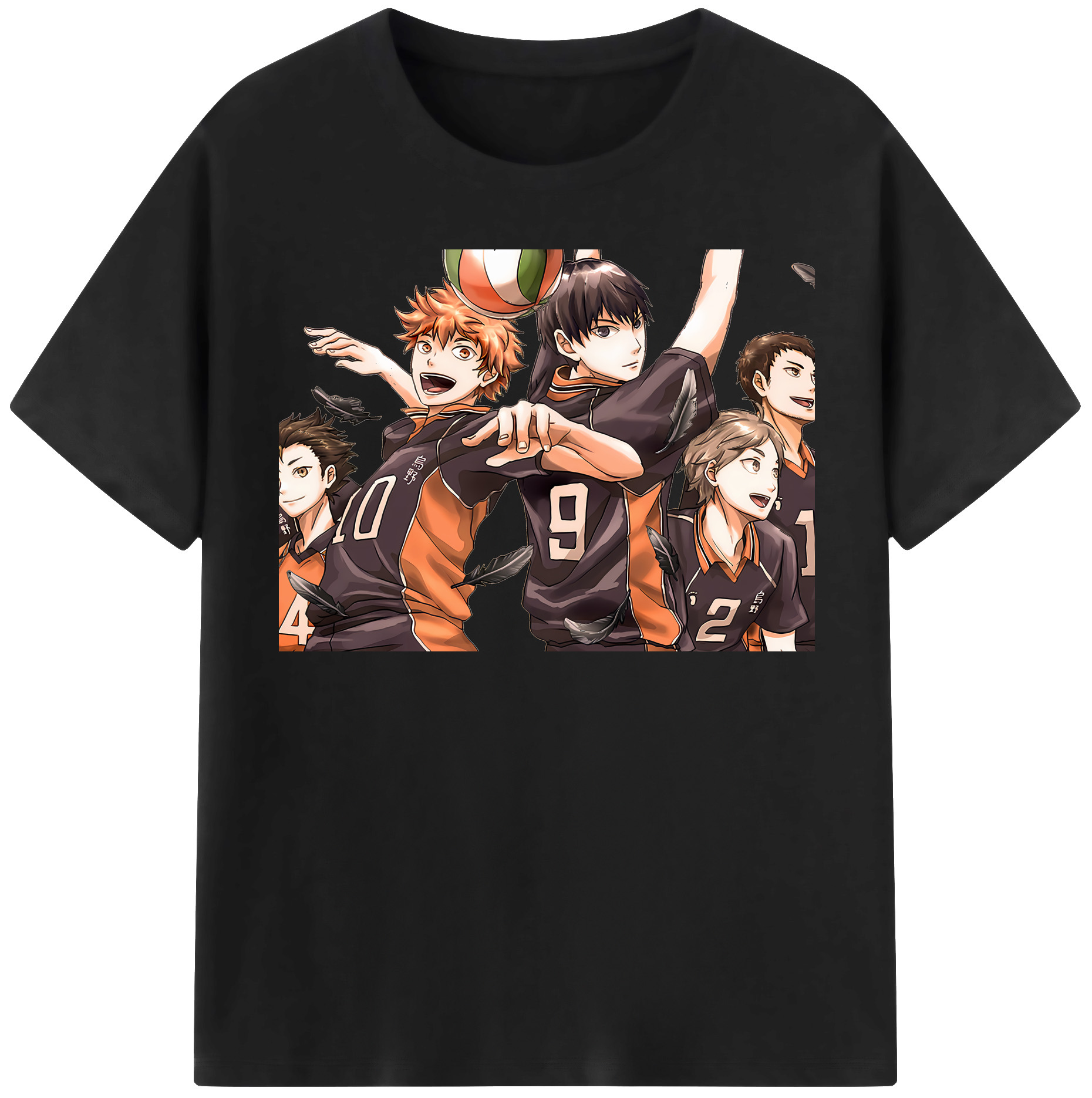 （画像用） ハイキュー!! Haikyu!! レディースカジュアルプリントTシャツ（綿100％）
