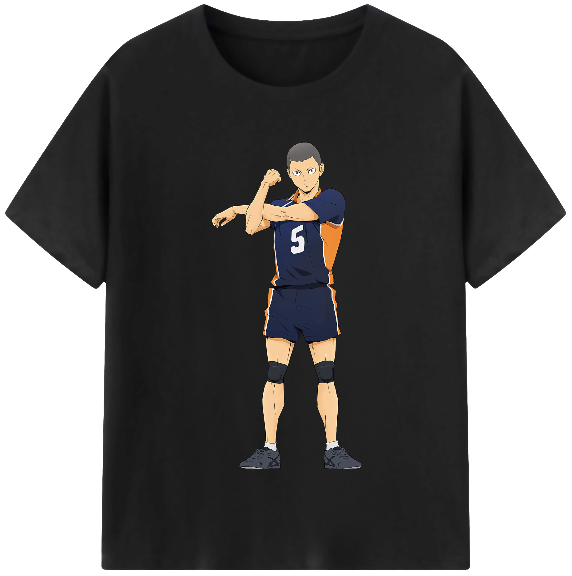 （画像用） ハイキュー!! Haikyu!! レディースカジュアルプリントTシャツ（綿100％）