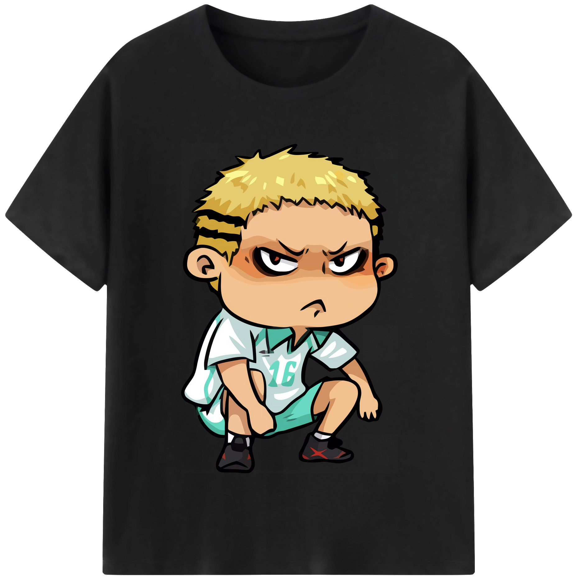 （画像用） ハイキュー!! Haikyu!! レディースカジュアルプリントTシャツ（綿100％）