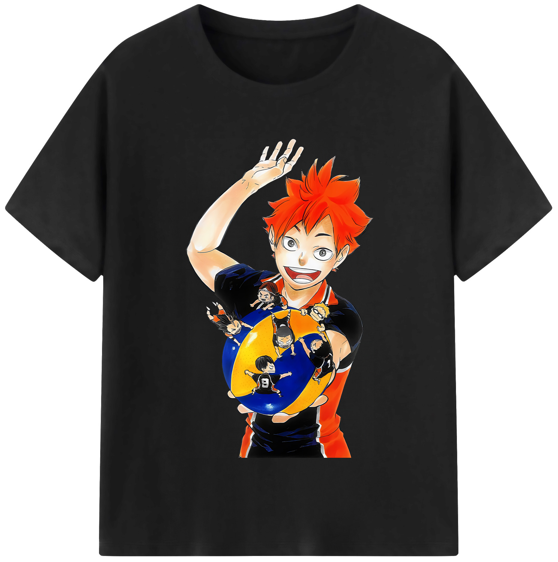 （画像用） ハイキュー!! Haikyu!! レディースカジュアルプリントTシャツ（綿100％）